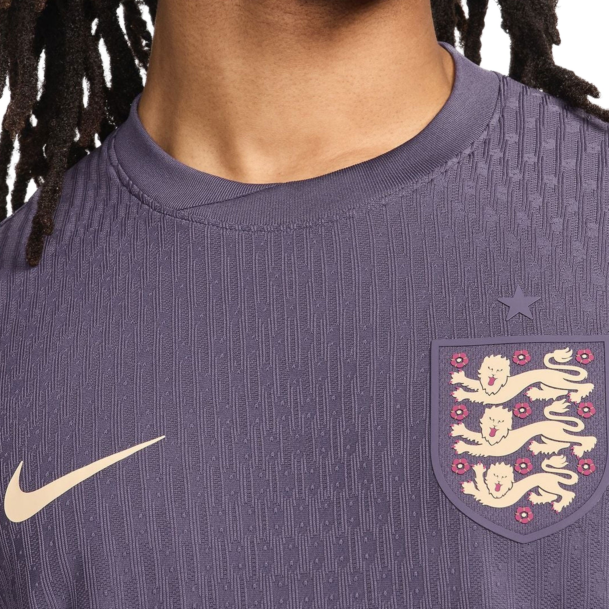 Nike Men's England 2024/25 Dri-FIT ADV Away Jersey Dark Raisin/SeSame、mySite、bottomscart