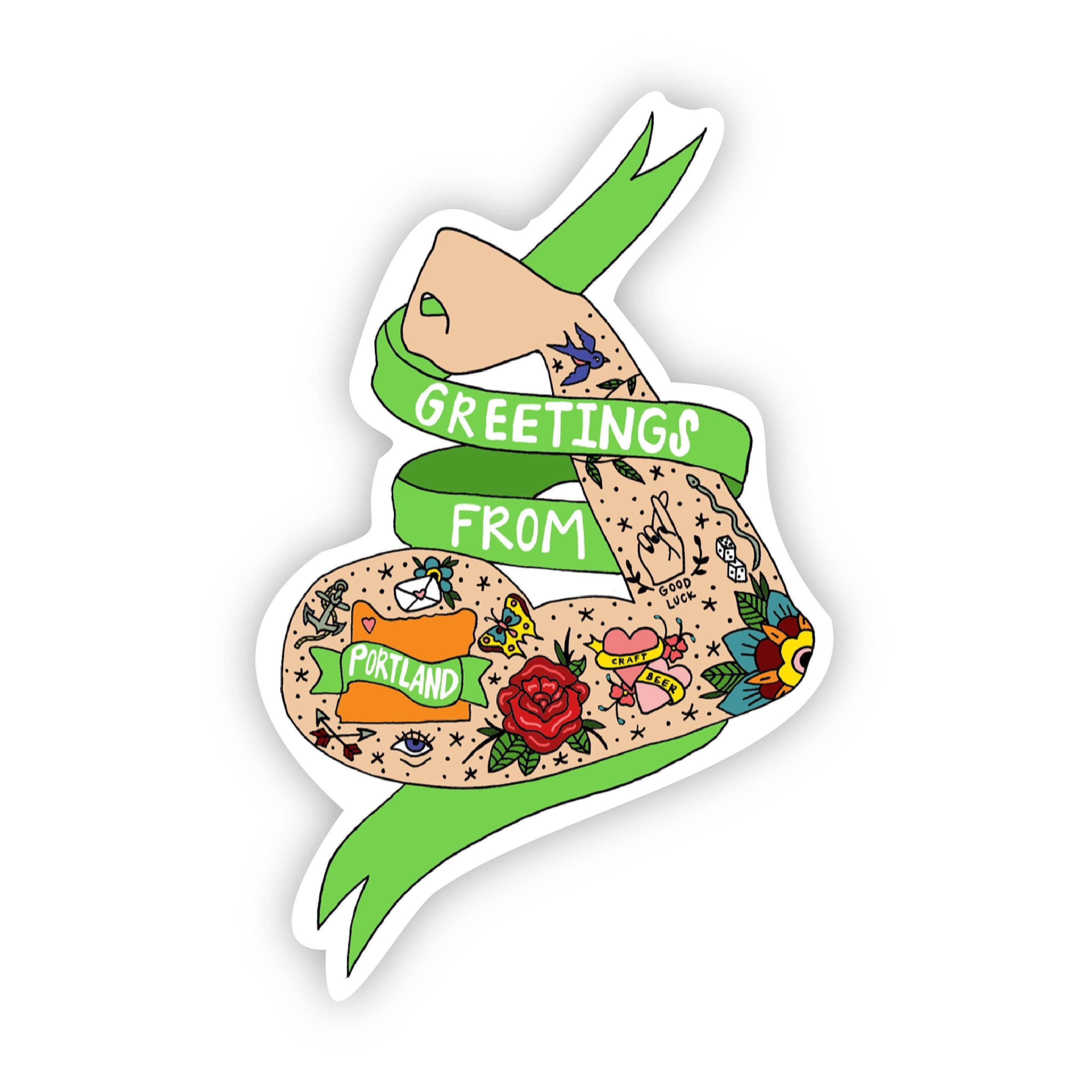  Greetings From Portland Sticker、mySite、elrpsem3k