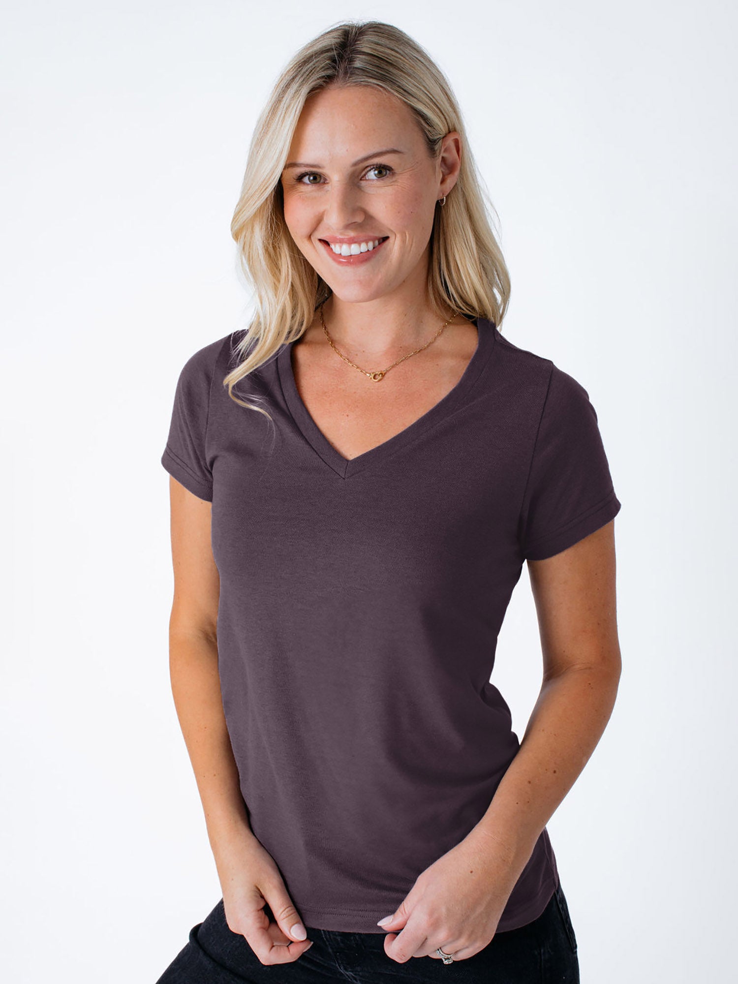  Women's Nordic Purple V-Neck、mySite、ghnorth