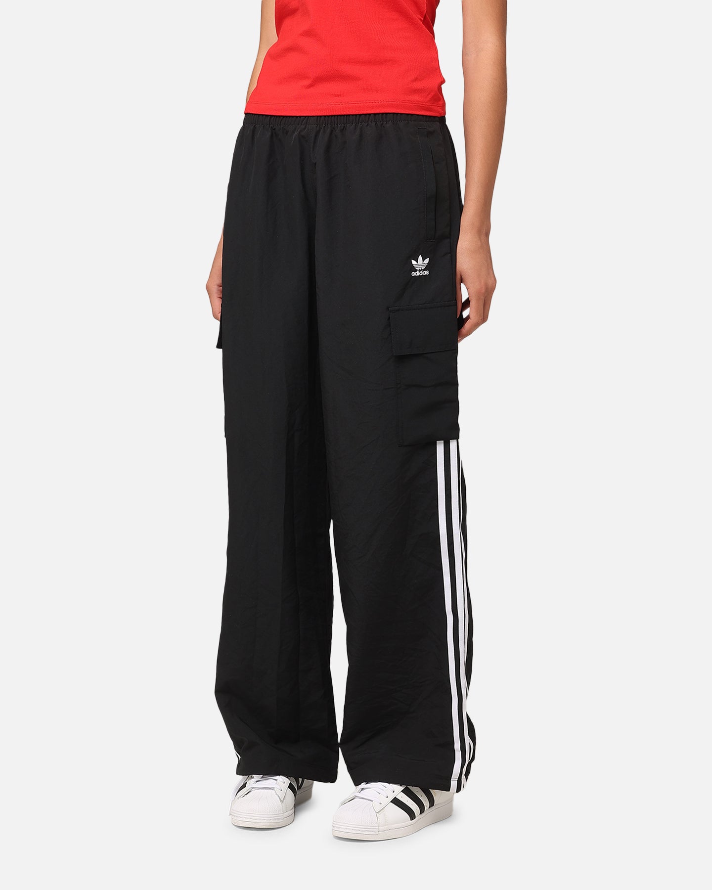 Adidas Women's 3-Stripe Cargo Pants Black、mySite、zt4zffjzw