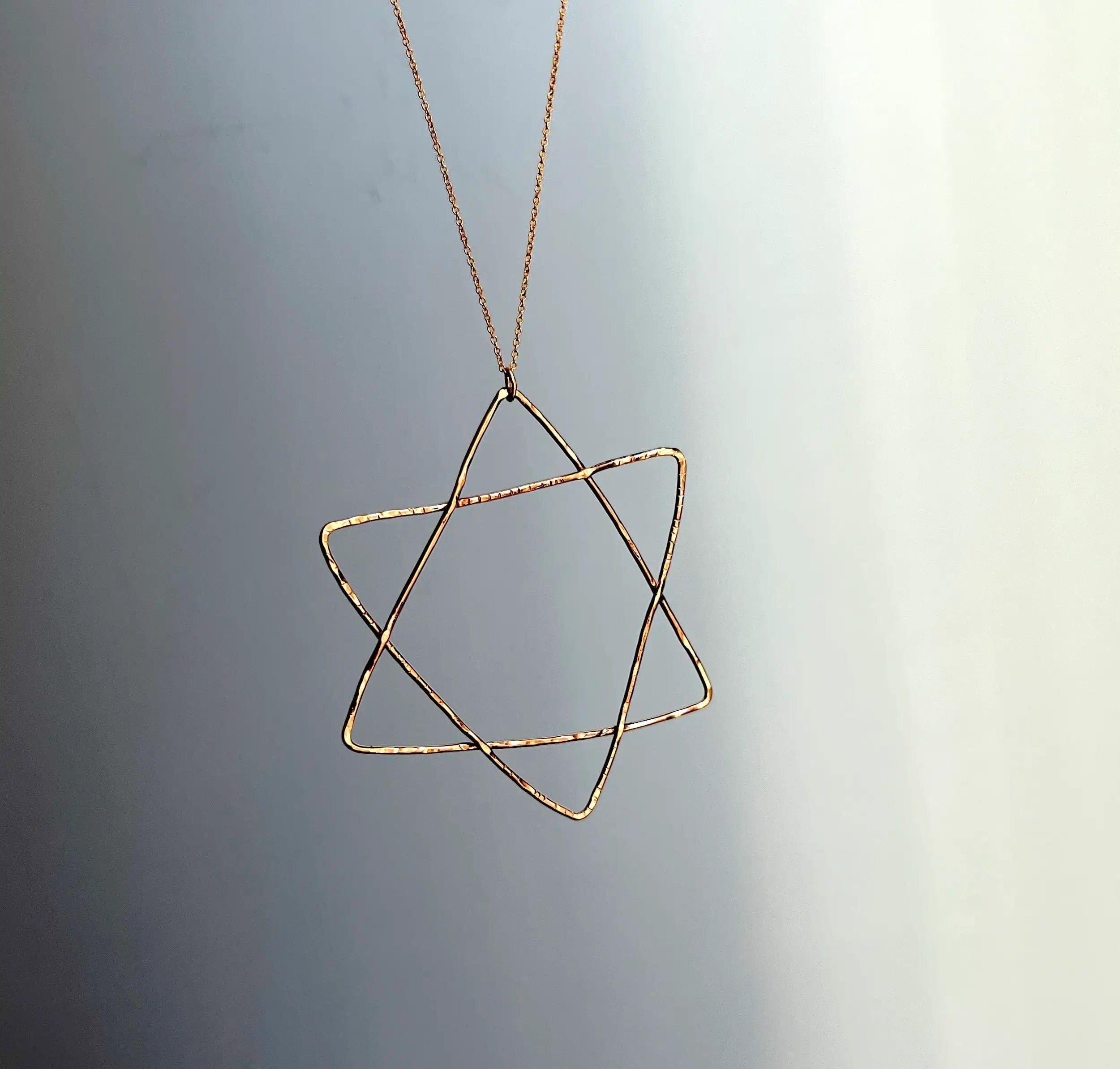 Gold-Filled Handmade Organic Star of David - Small or Large、mySite、topwebapps