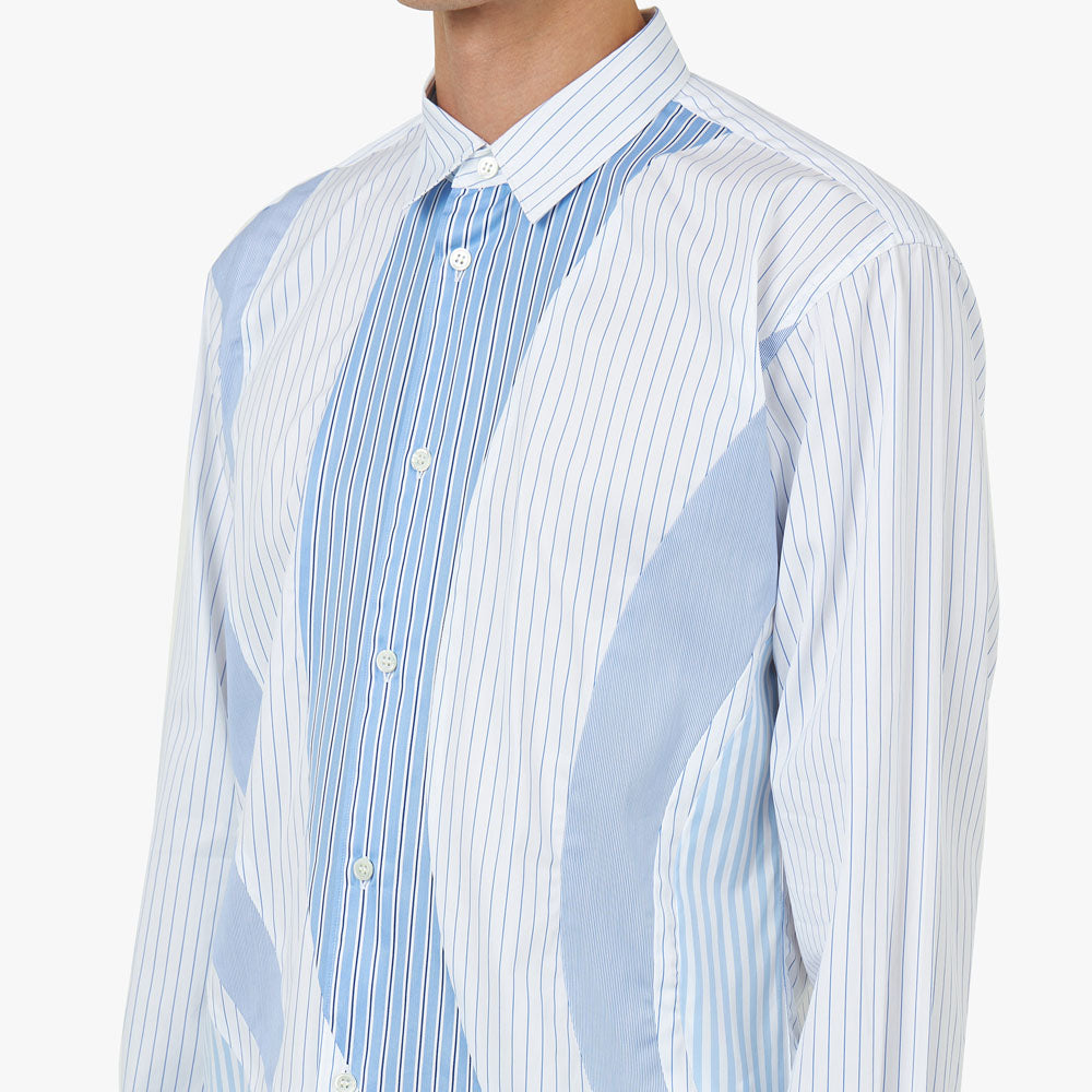  COMME des GARÇONS SHIRT Poplin Stripe Shirt Blue / Multi、mySite、merchandisen