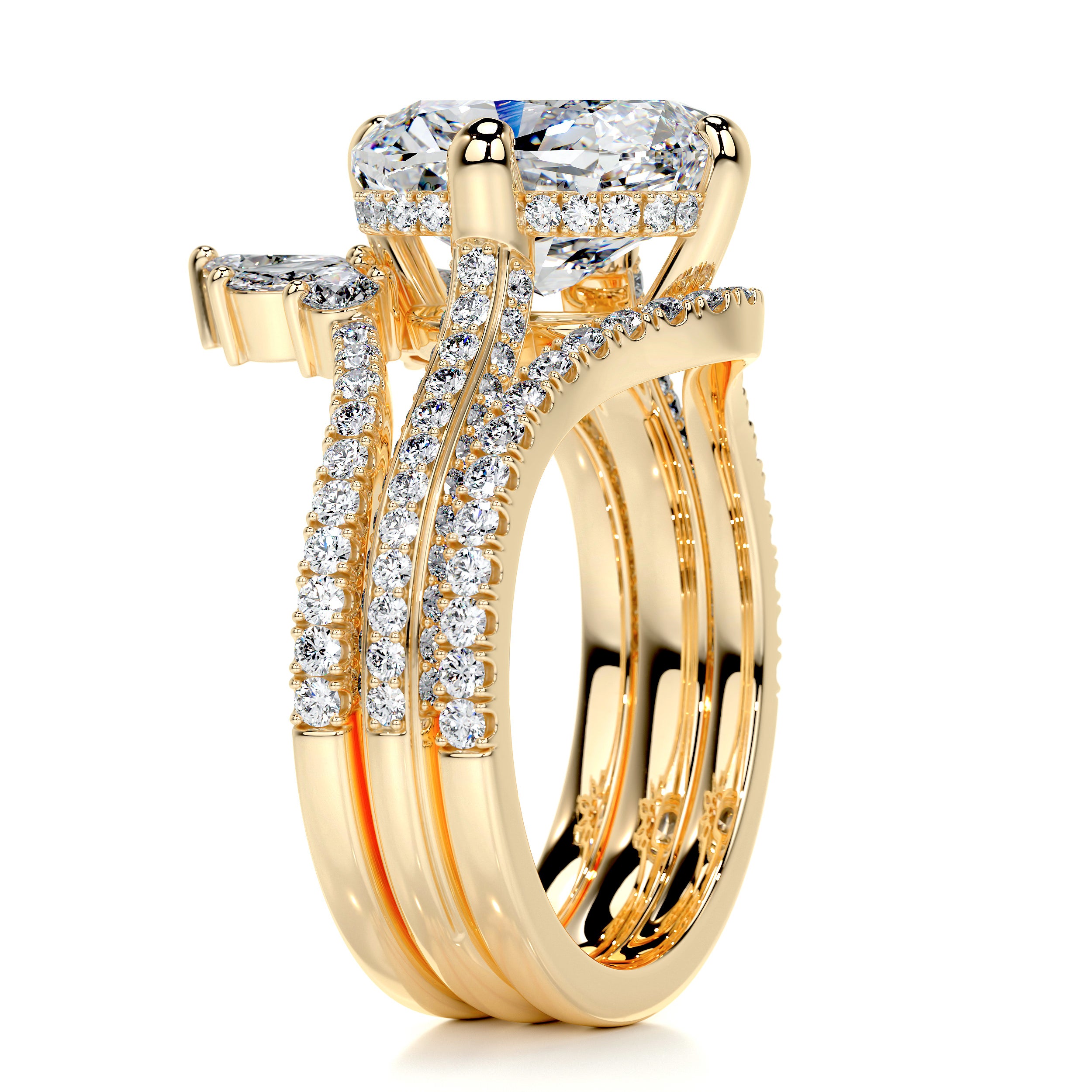 Lauren Diamond Bridal Set -18K Yellow Gold、mySite、hinf8tx79
