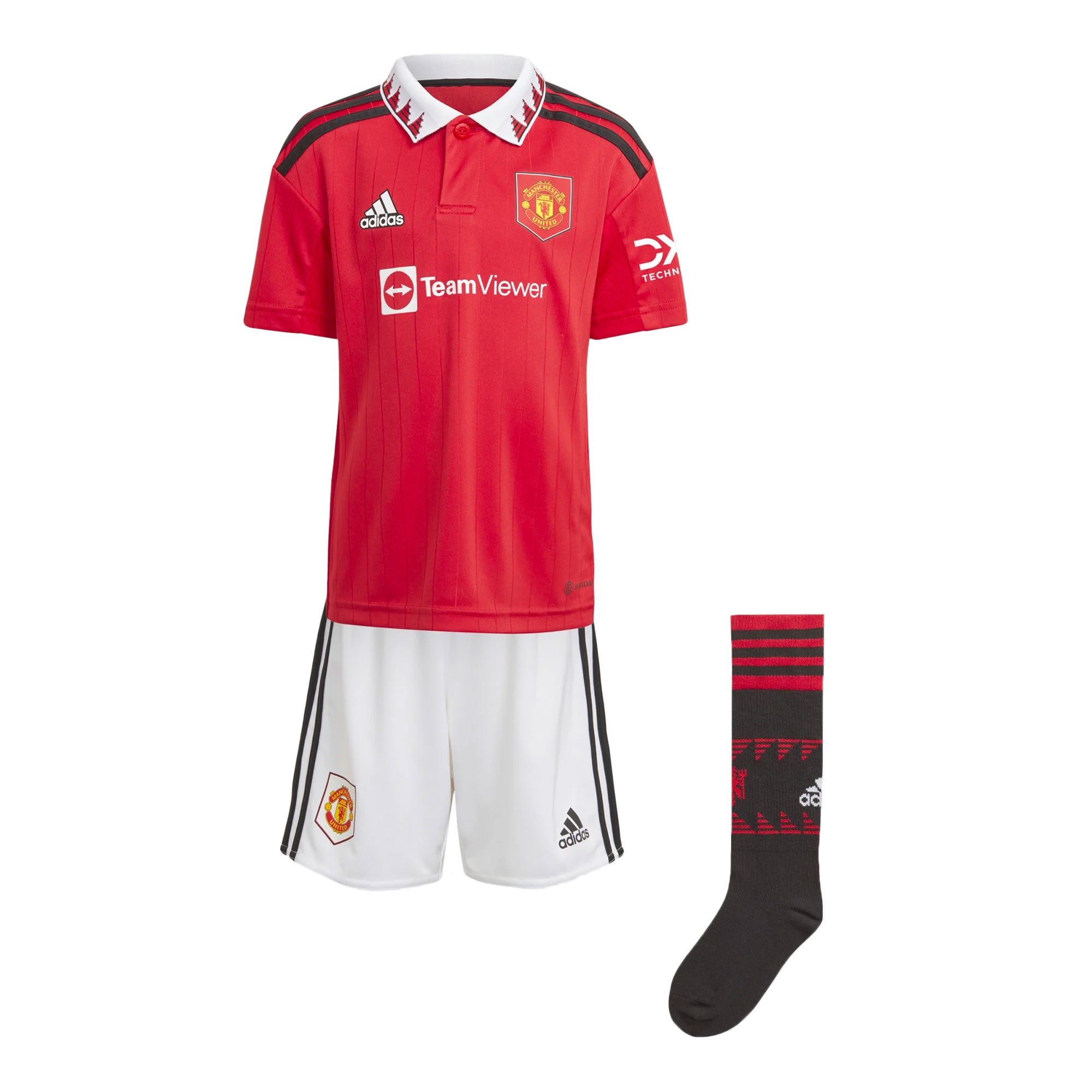 adidas Kids Manchester United 2022/23 Home Minikit Real Red/White、mySite、bottomscart