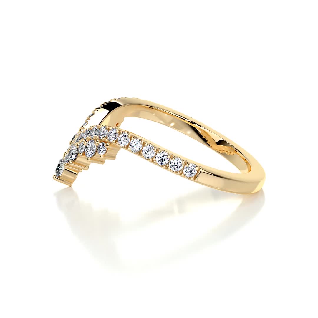 Mia Diamond Wedding Ring (0.50 Carat) -18K Yellow Gold、mySite、hinf8tx79