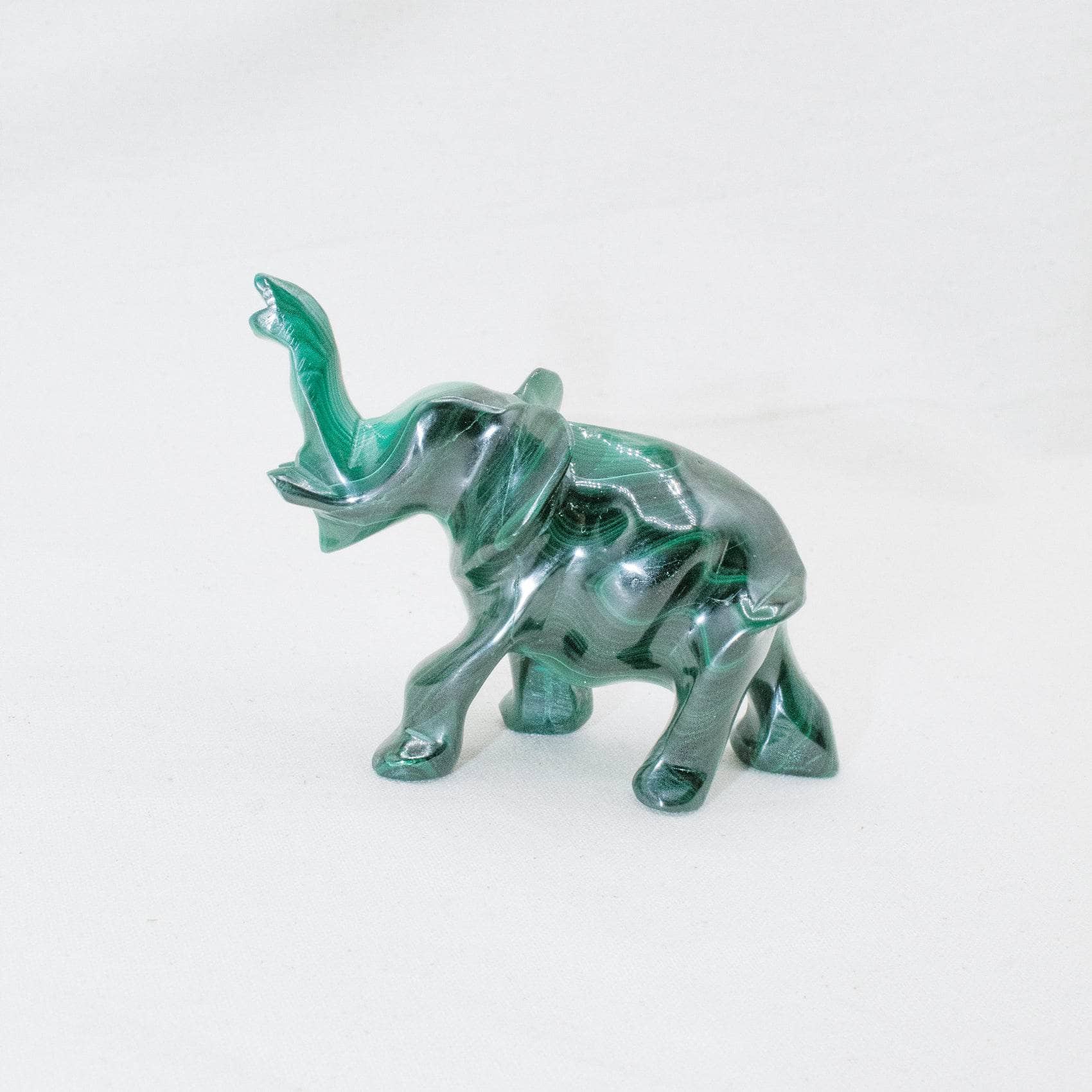 Genuine Malachite Elephants - Hand Carved - 1 of a Kind、mySite、hinf8tx79
