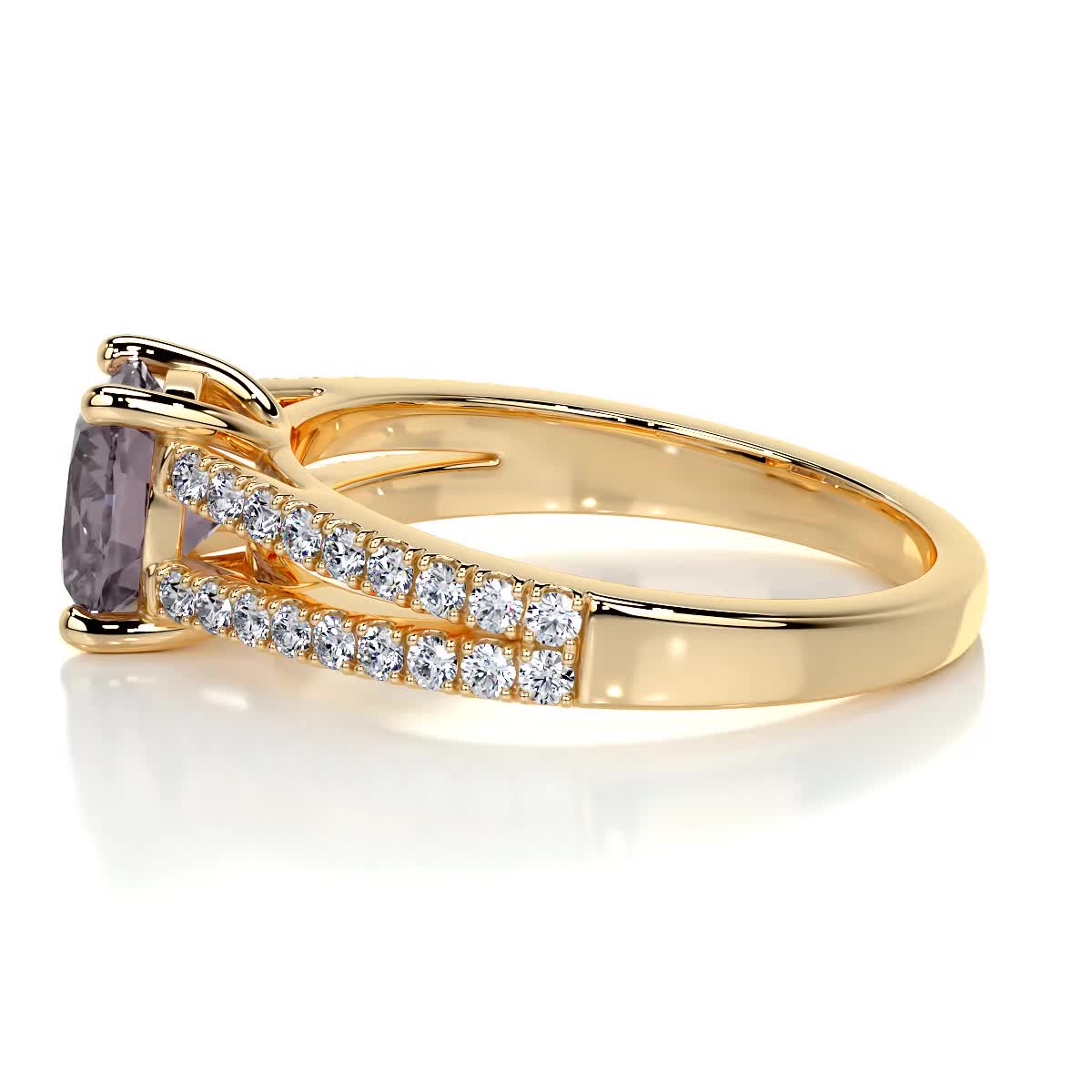 Sadie Pink Gemstone & Diamonds Ring (2.05 Carat) -18K Yellow Gold、mySite、hinf8tx79