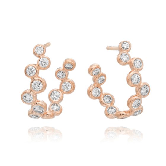 Gumuchian Moonlight 18k Gold Zigzag Curved Hoop Earrings、mySite、hinf8tx79