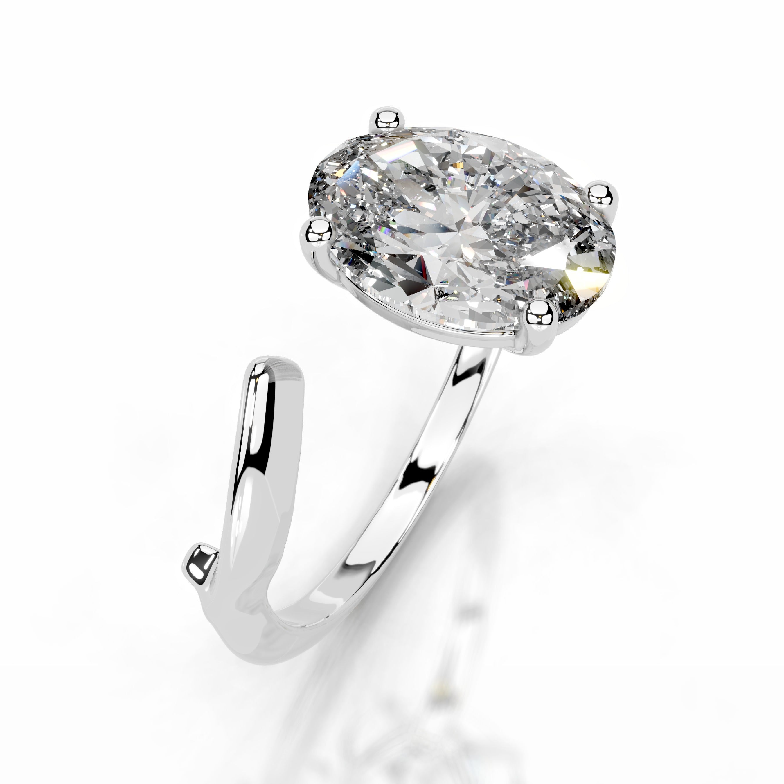 Diamond Delicacy Lab Grown Diamond Ring - 18K White Gold、mySite、hinf8tx79