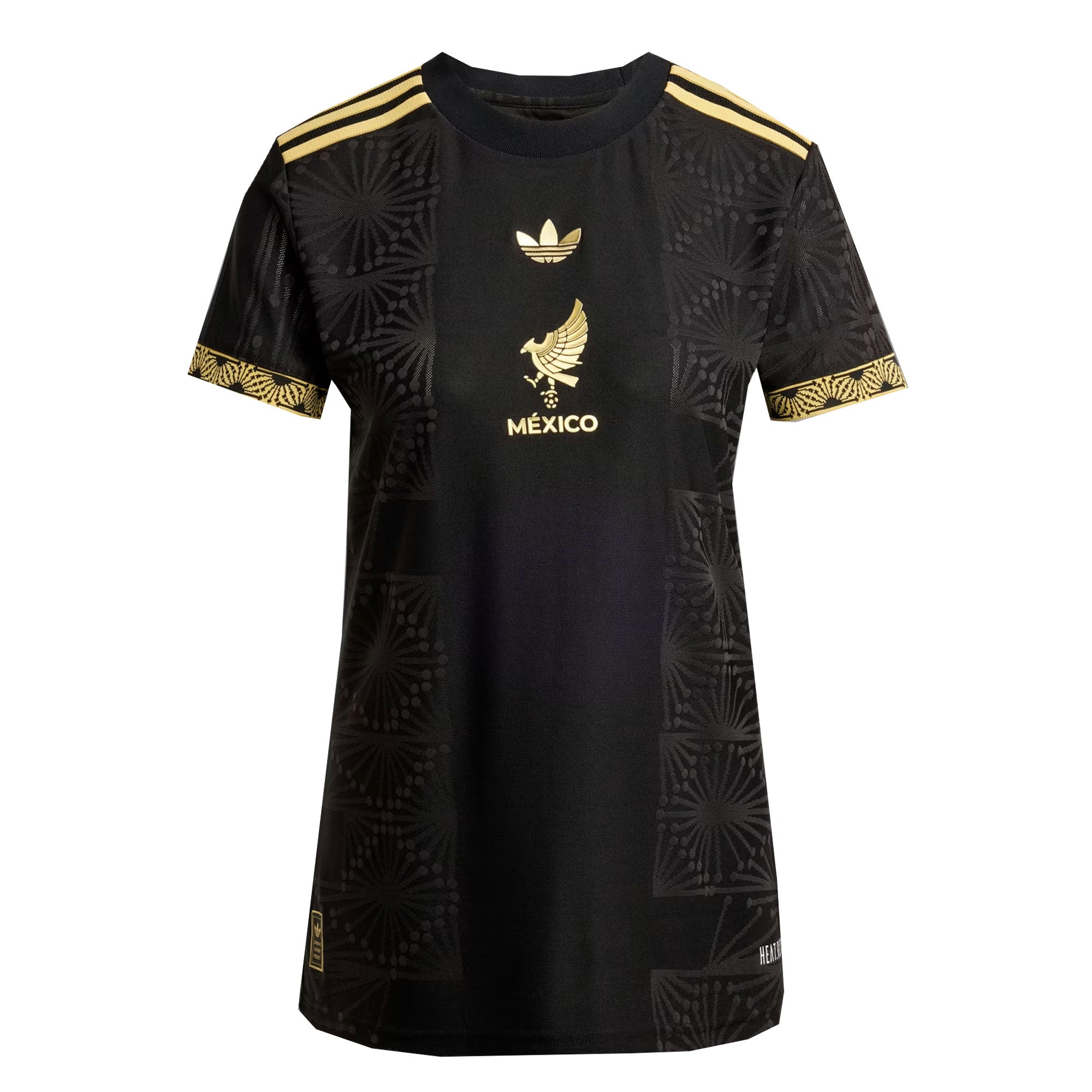 adidas Women's Mexico Gold 2025/26 Jersey Black/Gold、mySite、noshort
