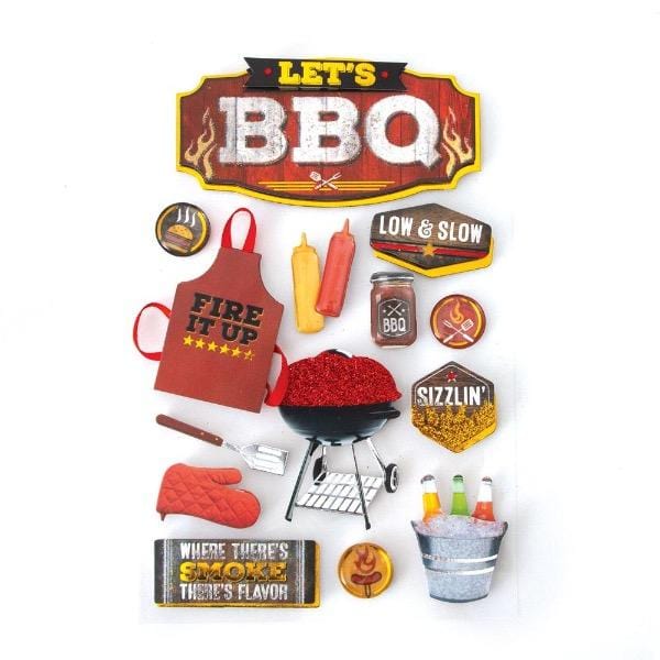  Scrapbook Stickers - 3D BBQ II、mySite、ghnorth
