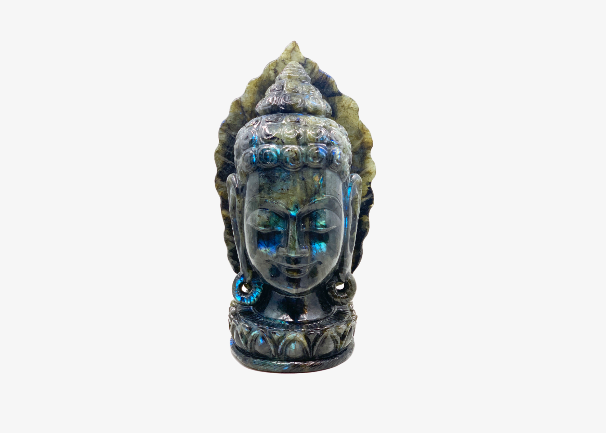 Buddha Statue - Labradorite (Medium, 32cm)、mySite、topwebapps