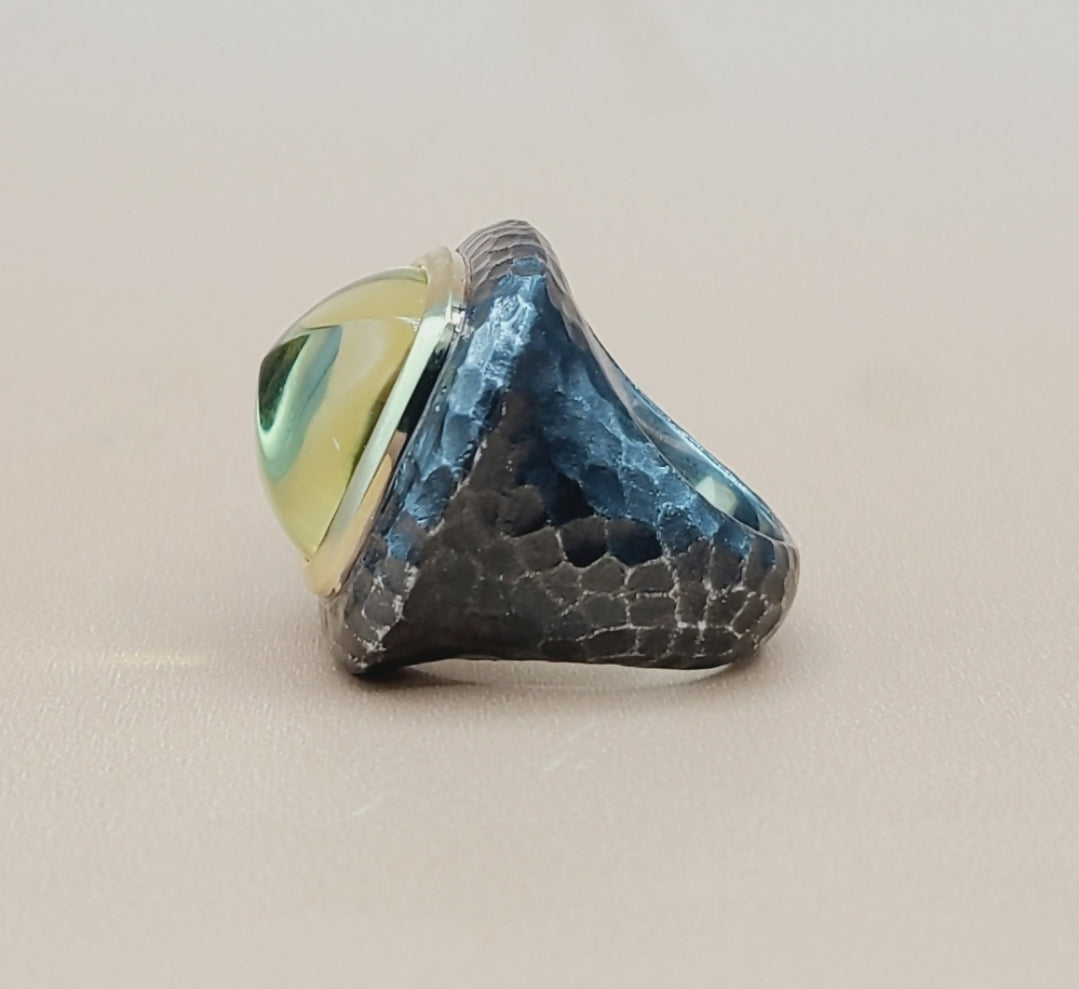 David Yurman Hammered Albion Ring 鈥?Lemon Citrine & Gold、mySite、hinf8tx79