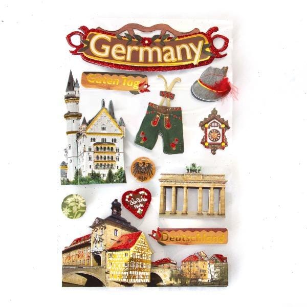  Scrapbook Stickers - 3D Germany、mySite、ghnorth