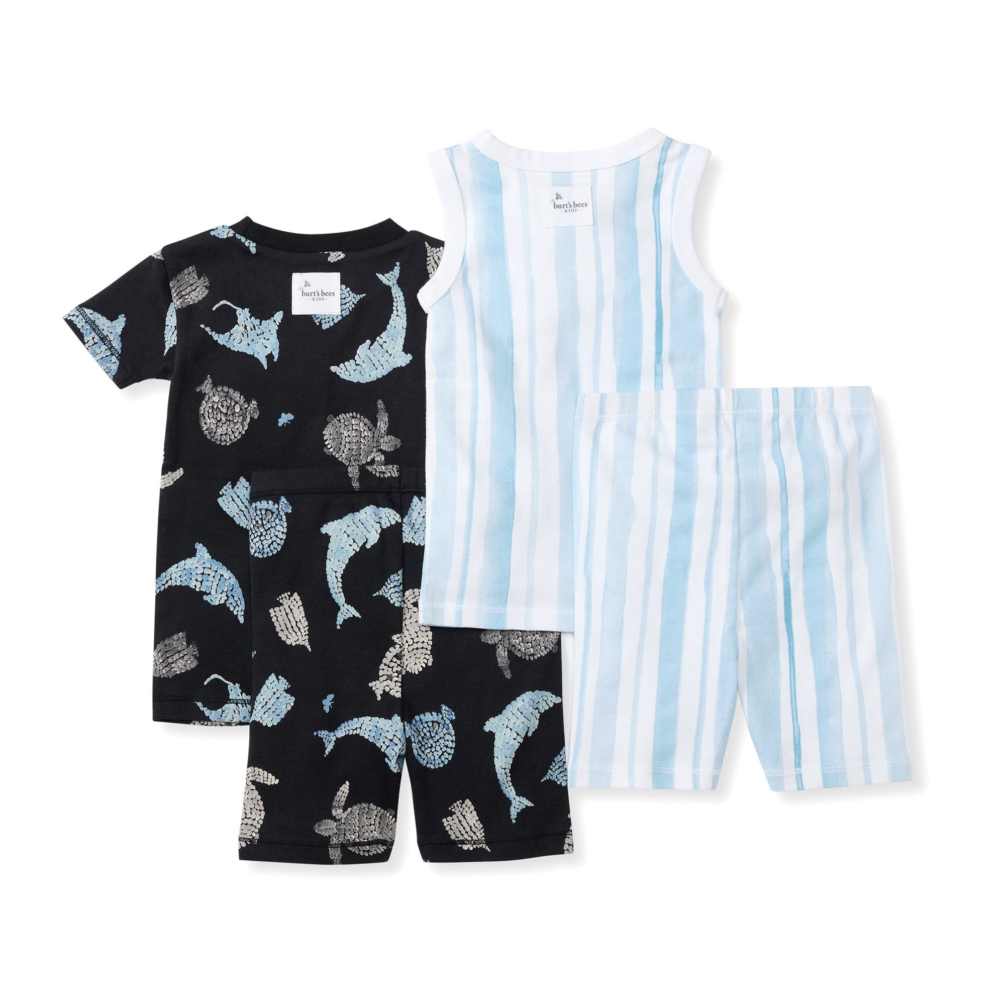  Mosaic Sea Animals Organic Cotton Two-Piece Pajamas 2 Pack、mySite、layawaytickets