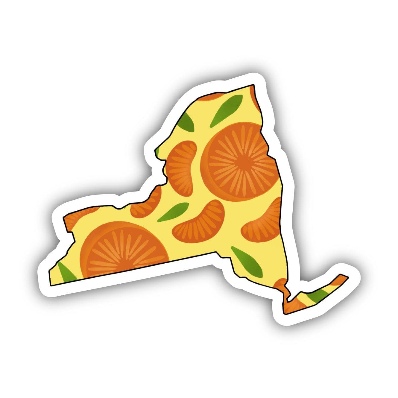  New York Orange & Yellow Fruit Sticker、mySite、ghnorth