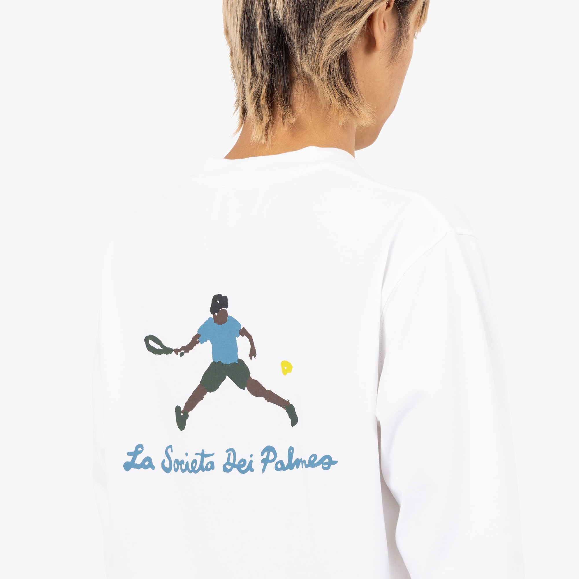  Palmes Societ� LS T-Shirt / White、mySite、merchandisen