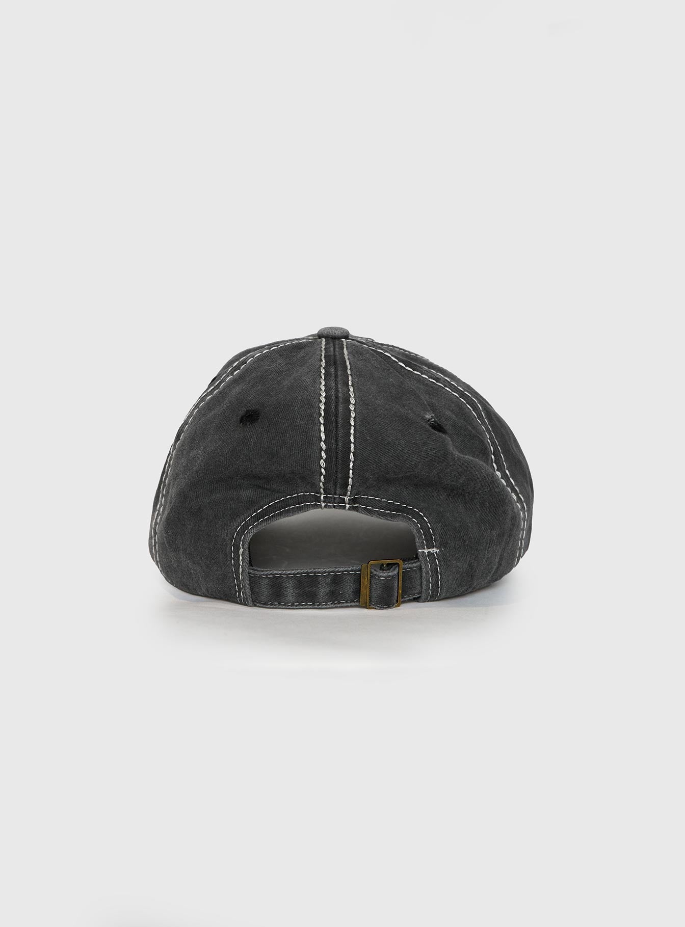 Back To Back Distressed Cap Black、mySite、solidvoid