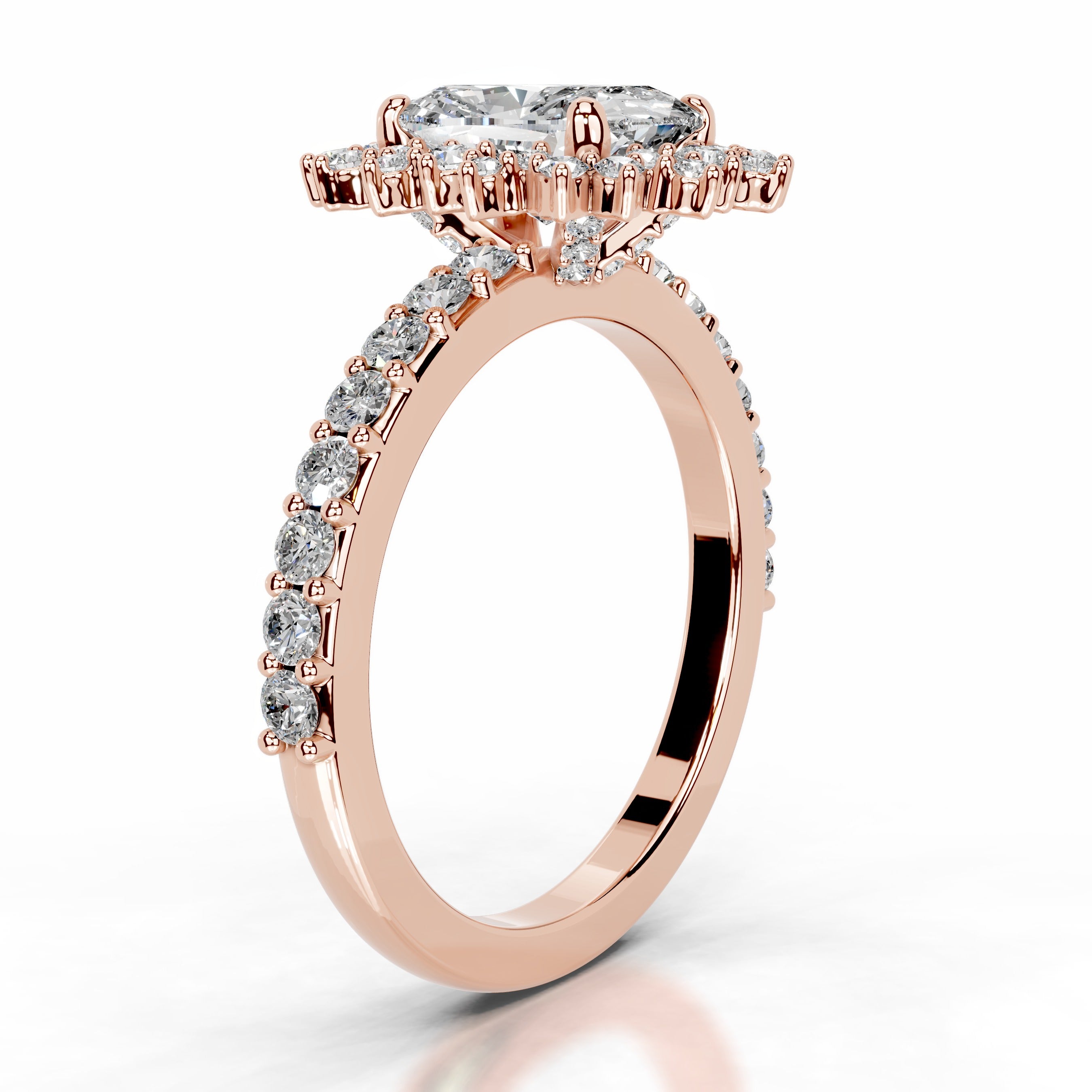 Bodil Diamond Engagement Ring - 14K Rose Gold、mySite、hinf8tx79