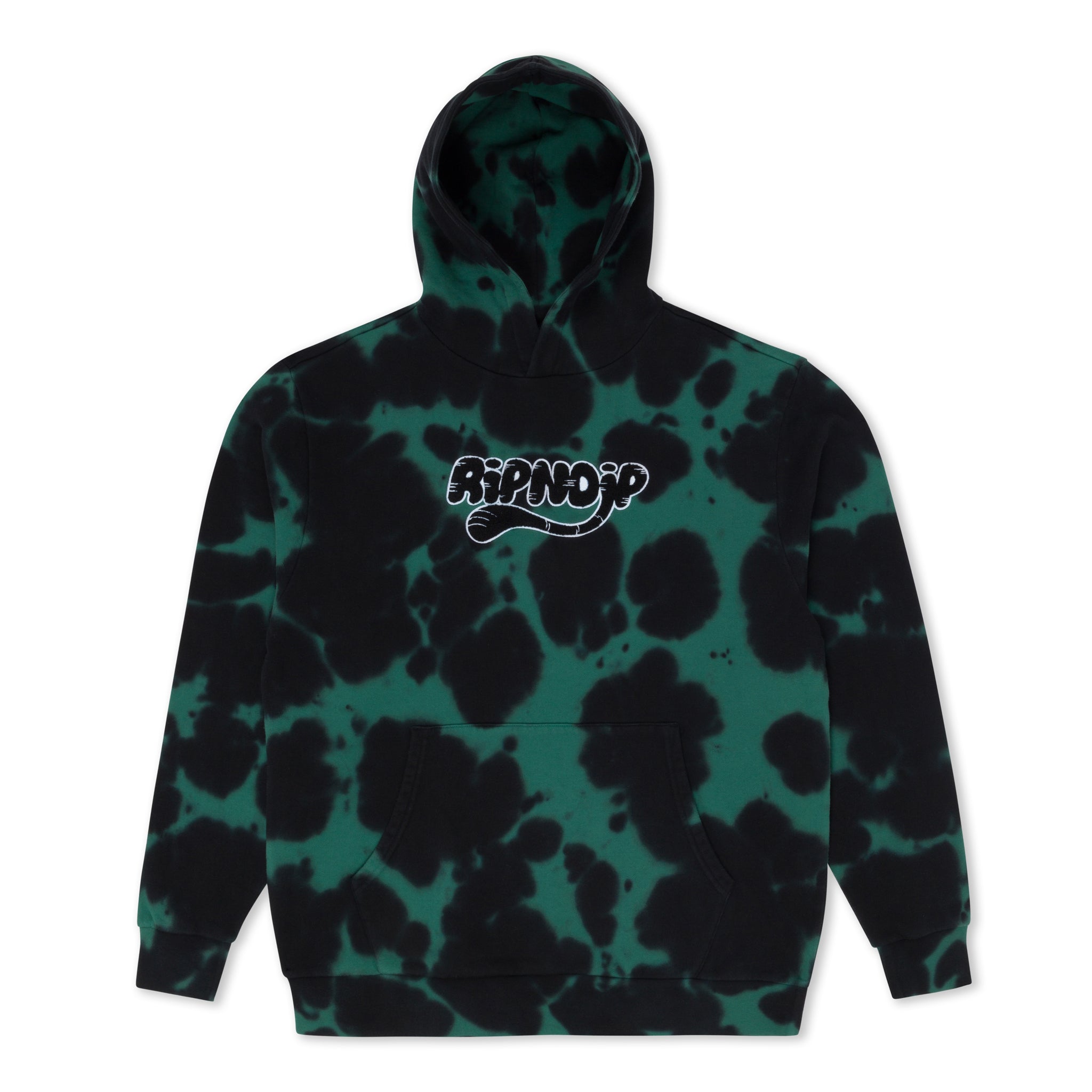  Ripntail Hoodie (Green/Black Tie Dye)、mySite、merchandisen