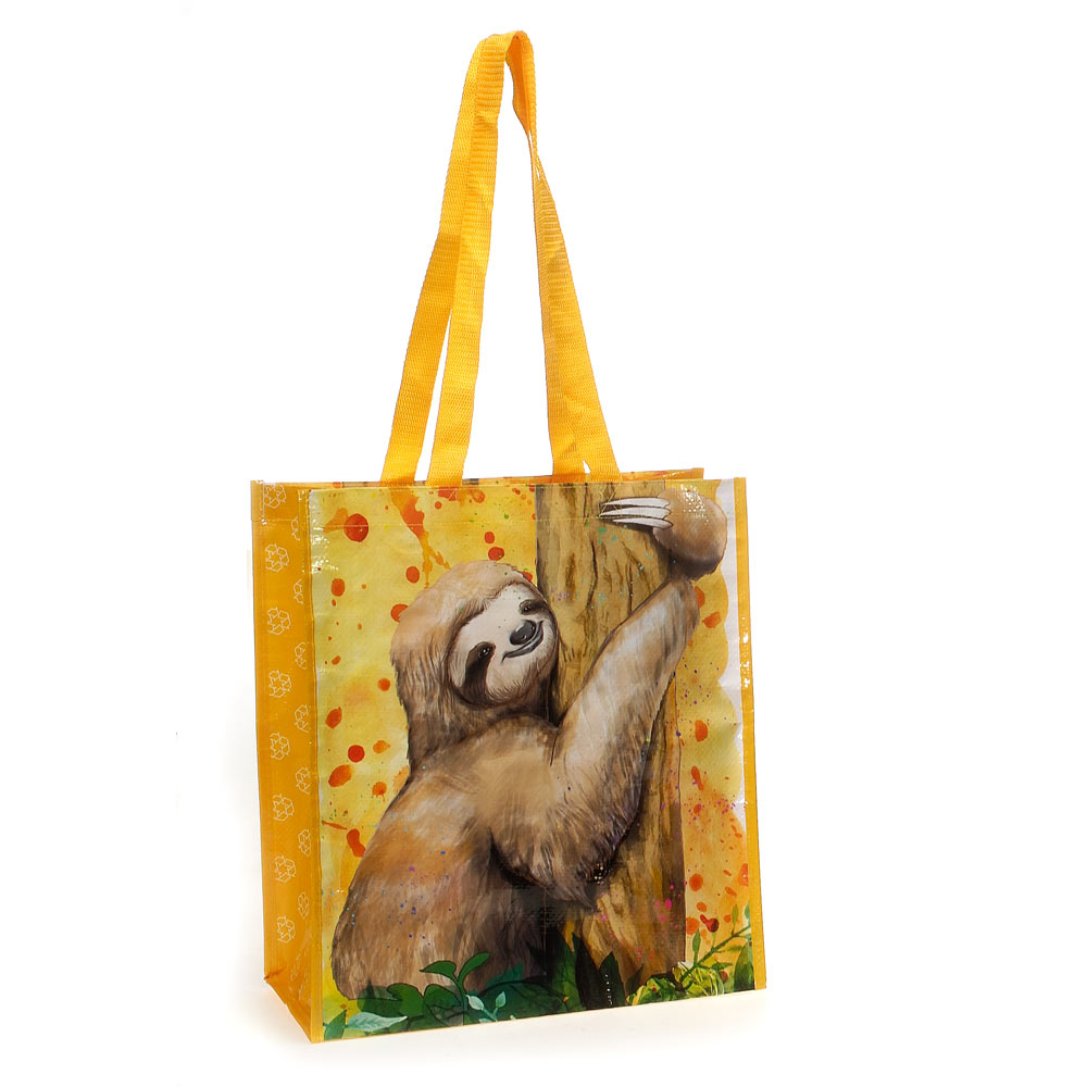 Sloth Recycled Watercolor Tote Bag、mySite、g9winljtr
