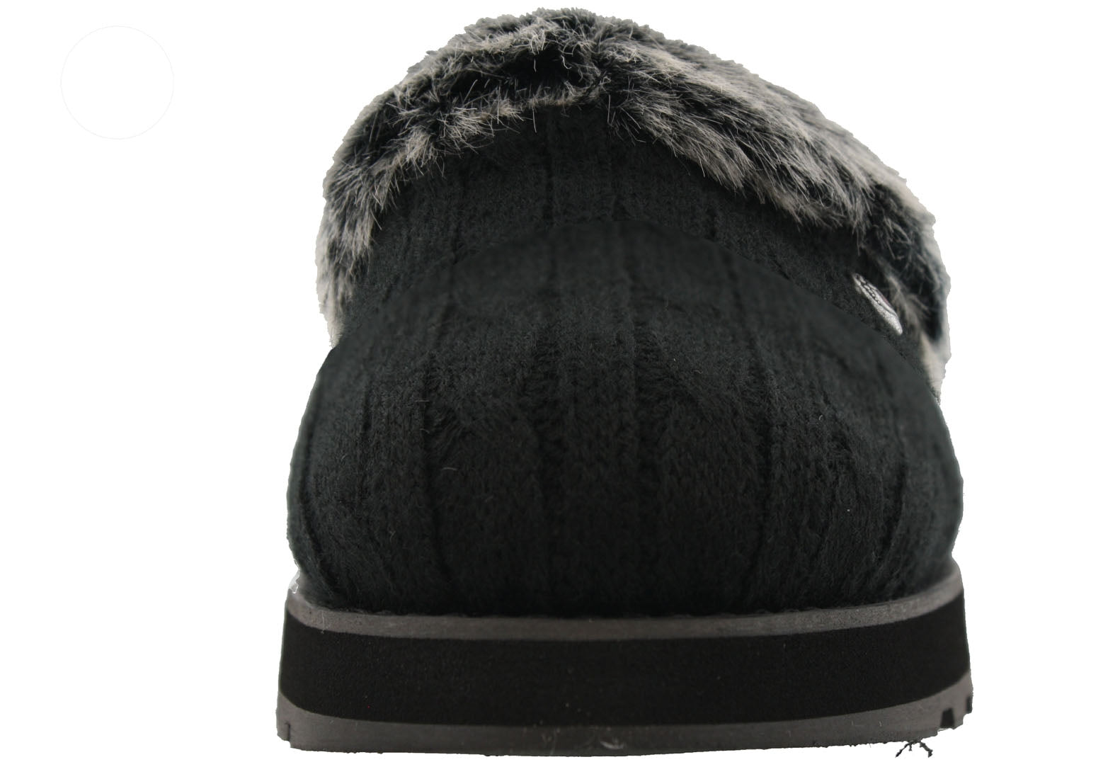 Skechers Women Wide Width Furry Cozy Open Back Slippers Ice Angel、mySite、dreamappss