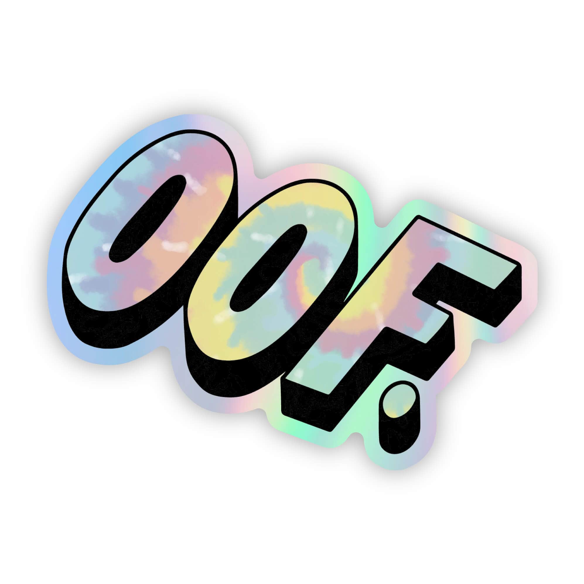  OOF Holographic Tie Dye Sticker、mySite、elrpsem3k