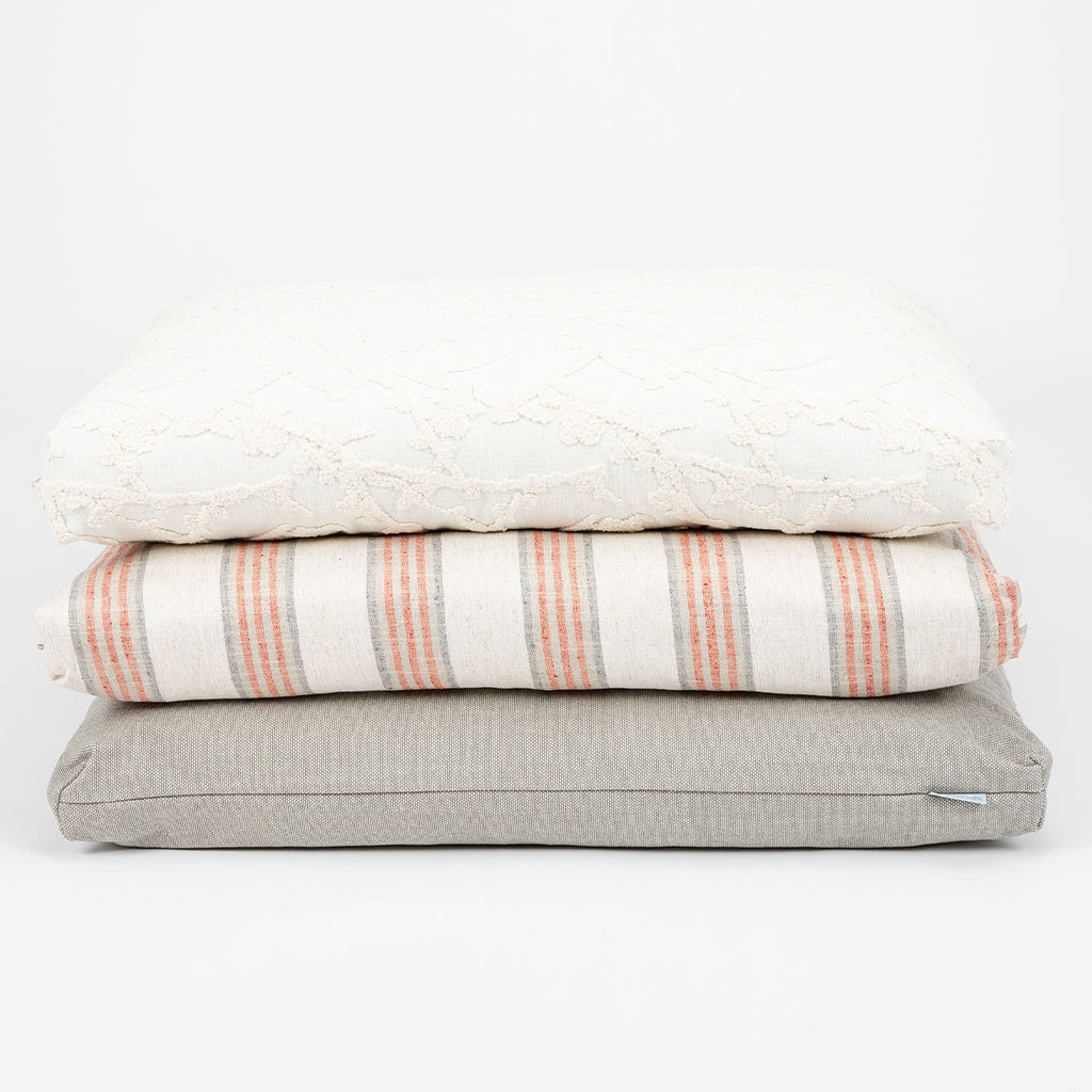 Coral Stripe Zafu Zabuton Set、mySite、topwebapps