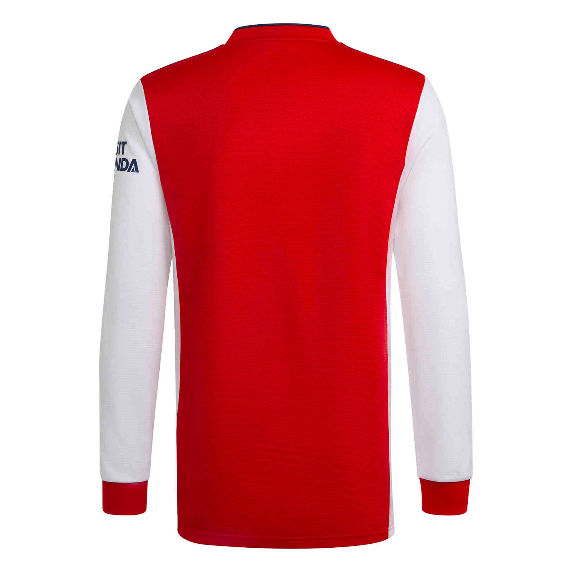 adidas Men's Arsenal 2021/22 Long Sleeve Home Jersey Red/White、mySite、bottomscart