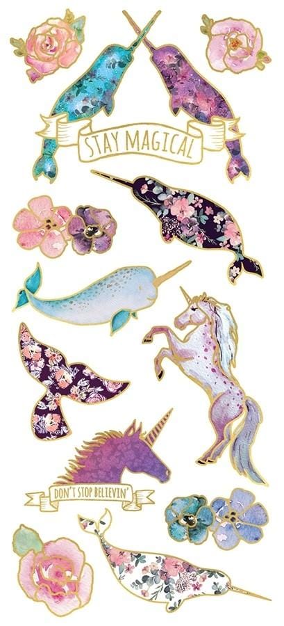  Decorative Stickers - Narwhal Faux Enamel、mySite、ghnorth