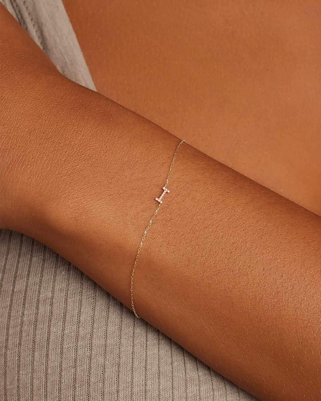 Diamond Pavé Alphabet Bracelet、mySite、hinf8tx79