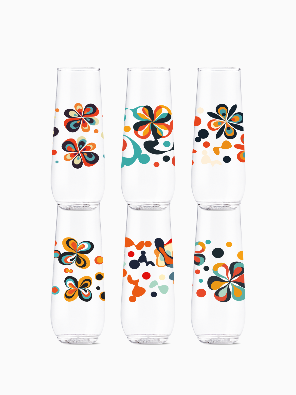 Retro Bloom - POP 9oz Flute、mySite、camillekostekn