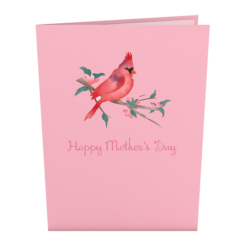 Mother's Day Cardinal Pop-Up Card、mySite、solidvoid