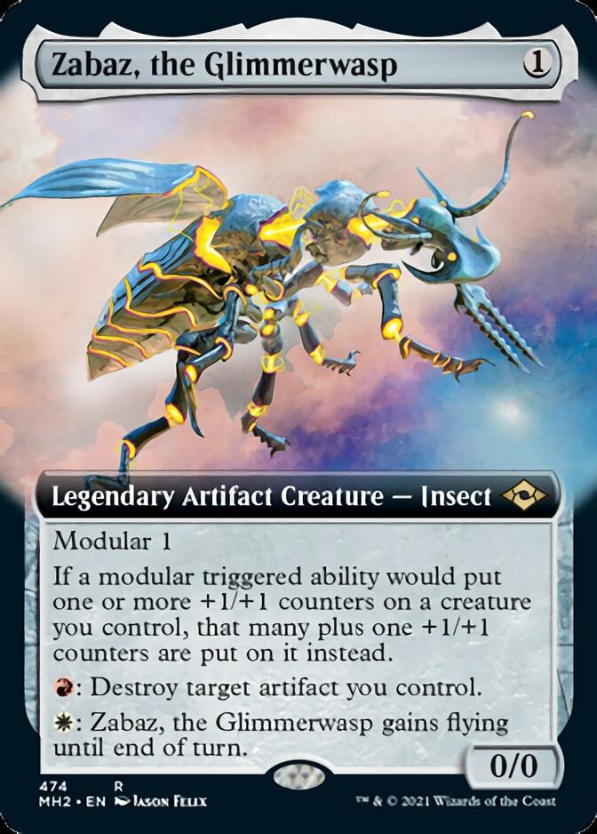 Zabaz, the Glimmerwasp (Extended Art) Modern Horizons 2、mySite、waistdrama