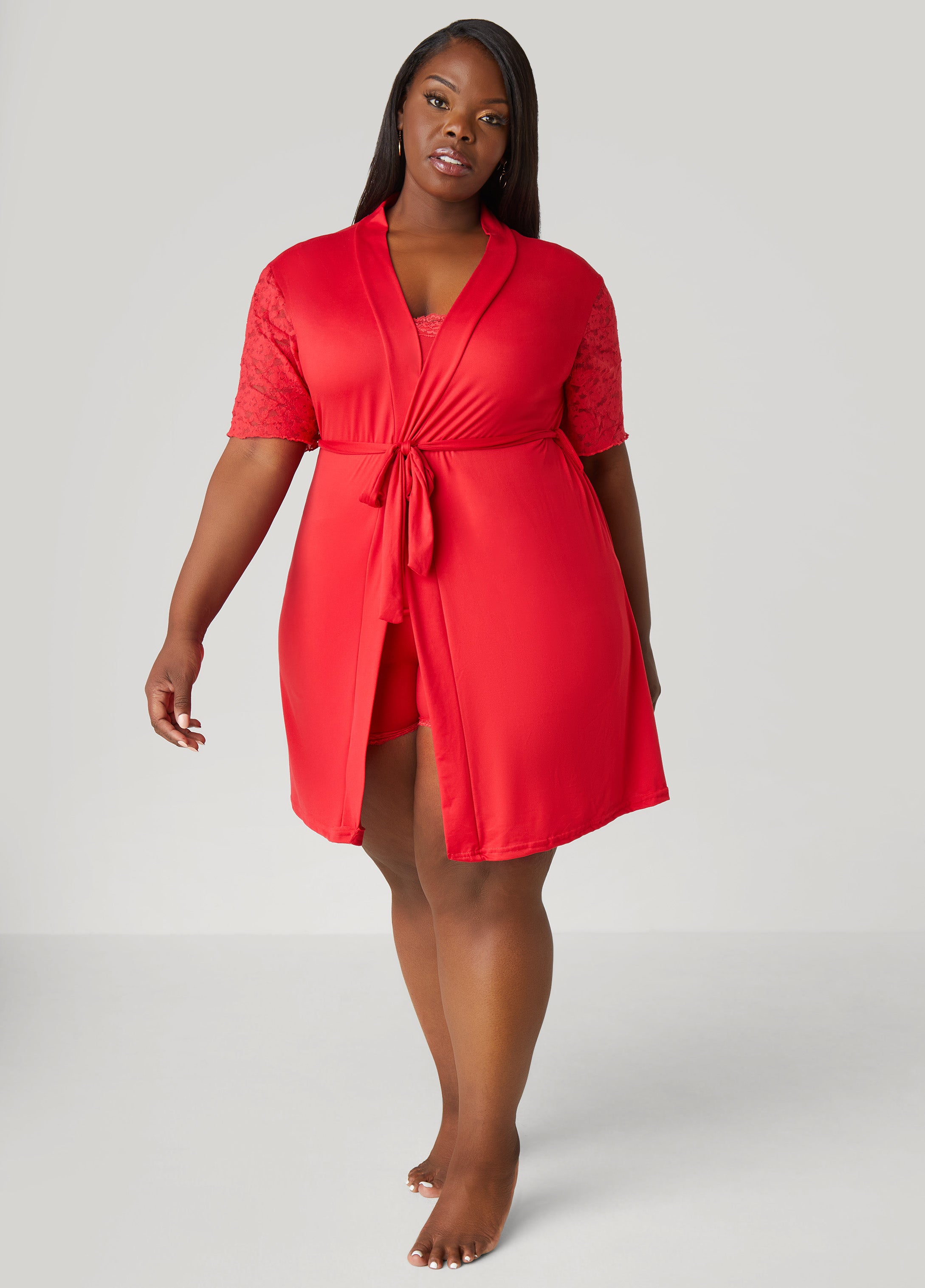 Love To Sleep Lace Trimmed 3 Pc Set、mySite、bengalsvssteelers