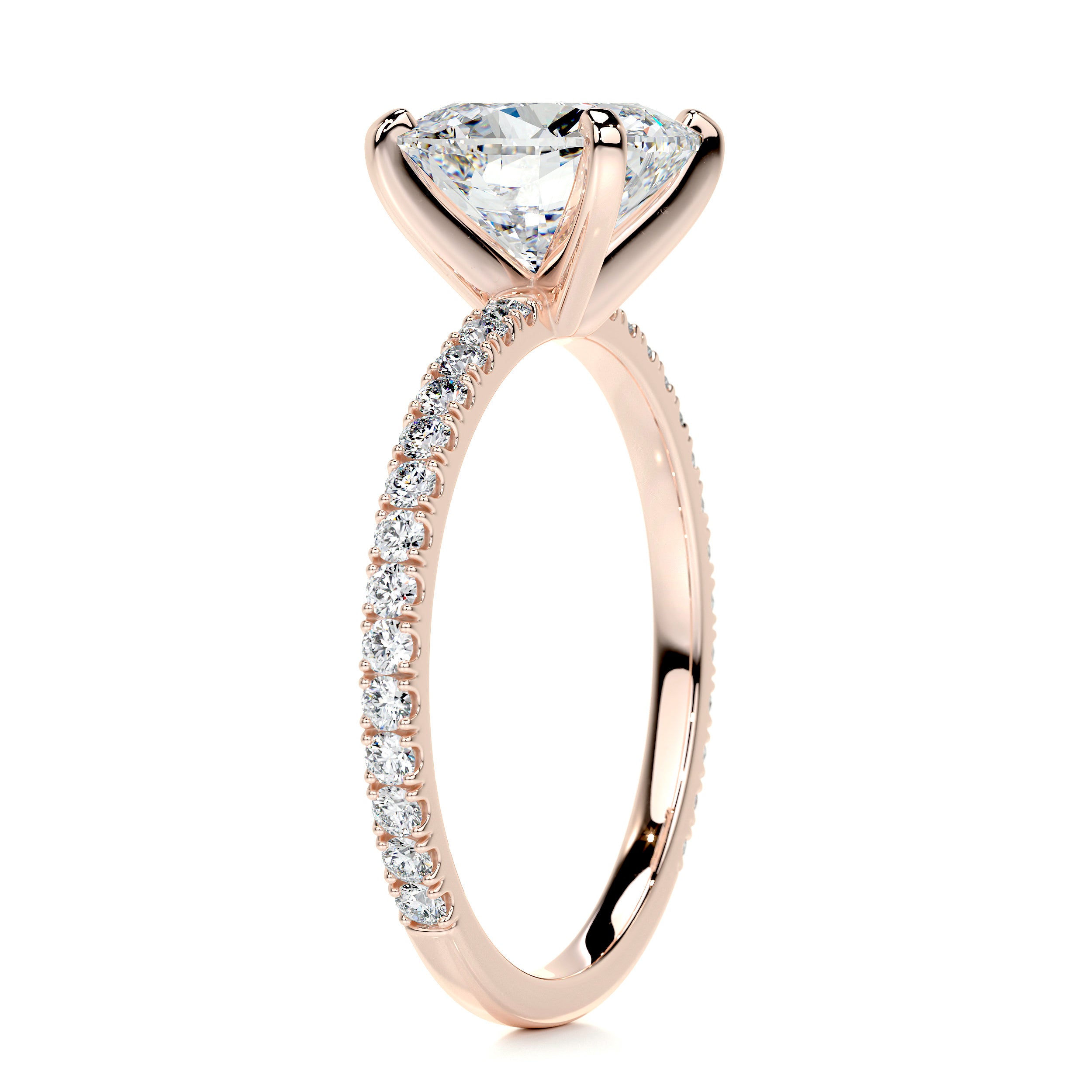Stephanie Moissanite & Diamond Ring -14K Rose Gold、mySite、hinf8tx79