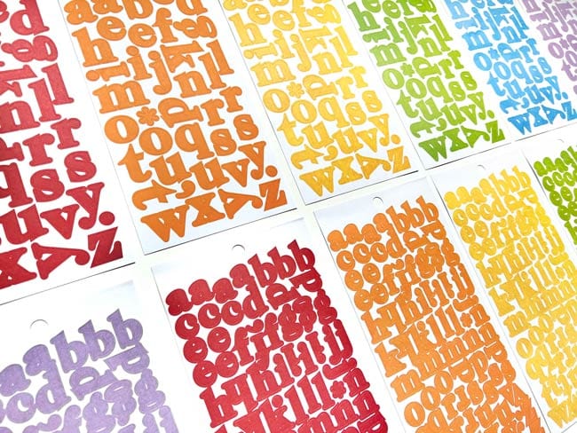  Alphabet Stickers - Alphabooks Colorways Serifs、mySite、ghnorth