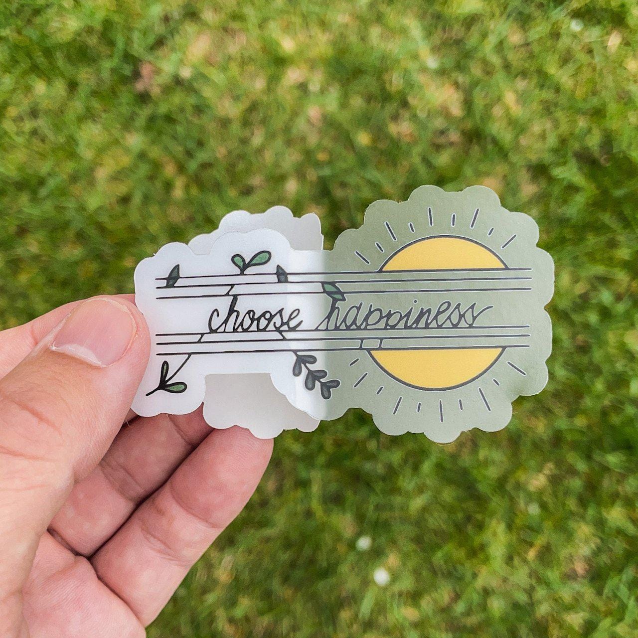  Choose Happiness Sun - Clear Sticker、mySite、elrpsem3k