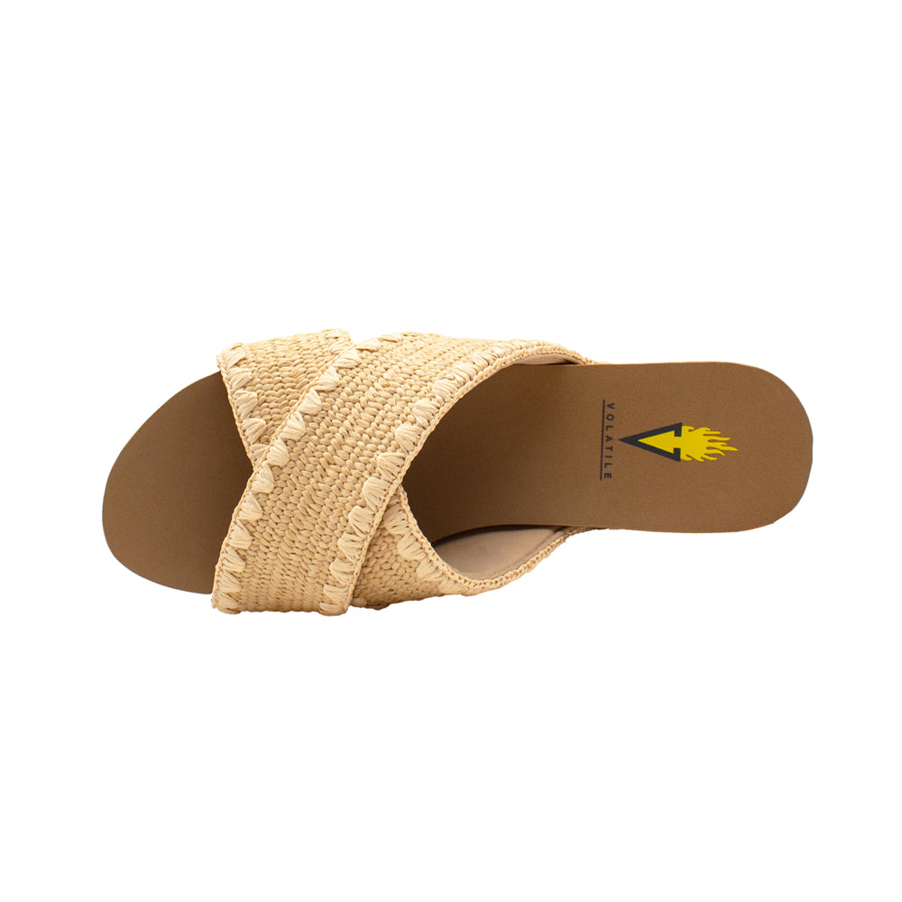 Antigua Raffia Studded Slide Wedge Sandals、mySite、gtrtttuynbv
