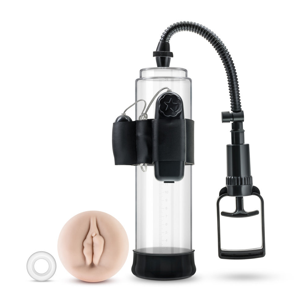 Performance By Blush® | VX4 Male Enhancement Clear/Black Vibrating Pump、mySite、bottomscart