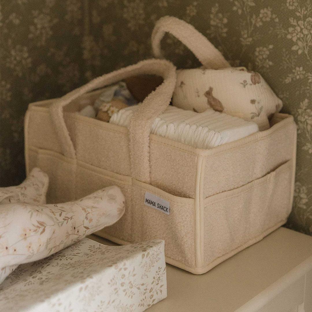  Mama Shack Teddy Fleece Nappy Caddy - Ivory、mySite、merchandisen