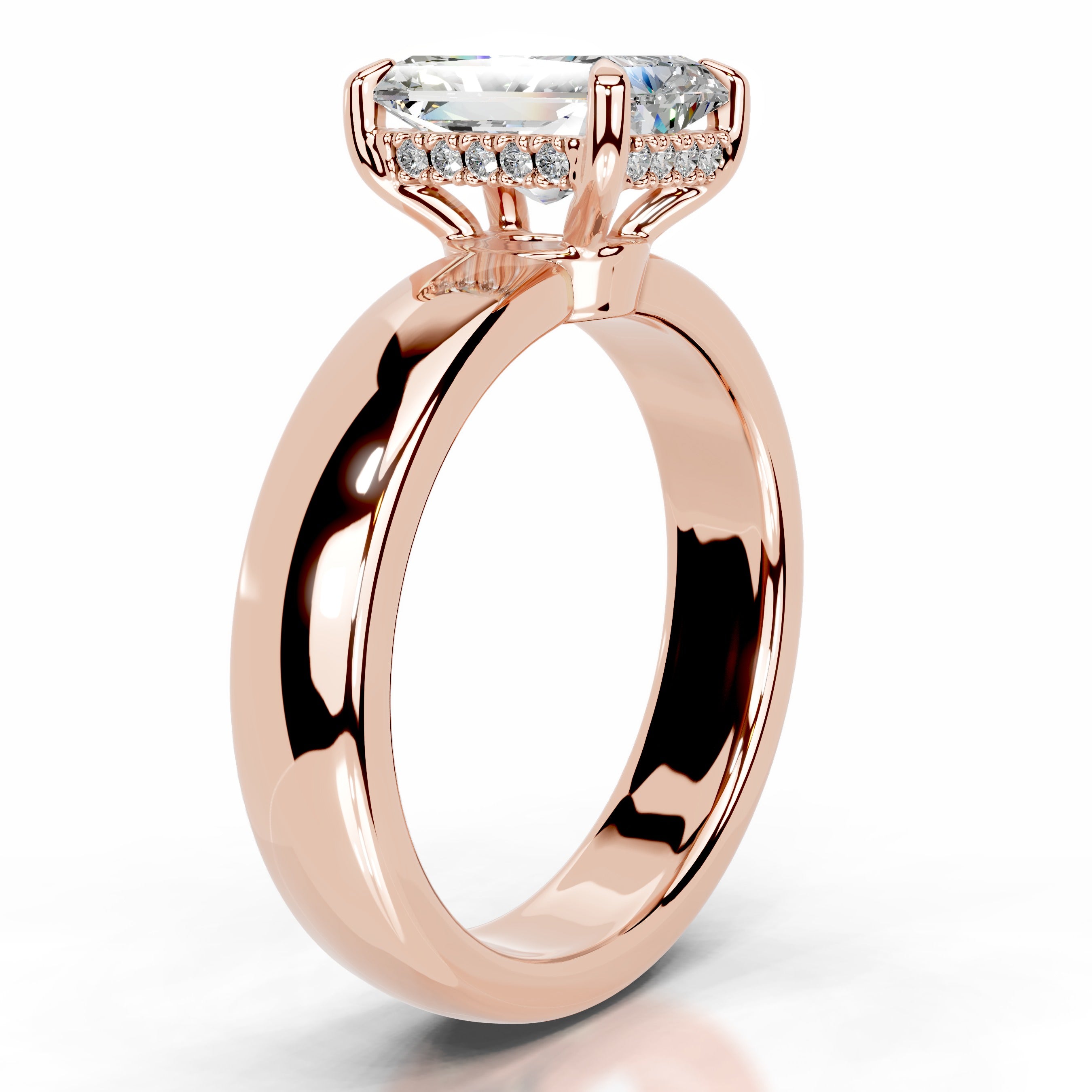 Lux Moissanite & Diamond Ring - 14K Rose Gold、mySite、hinf8tx79
