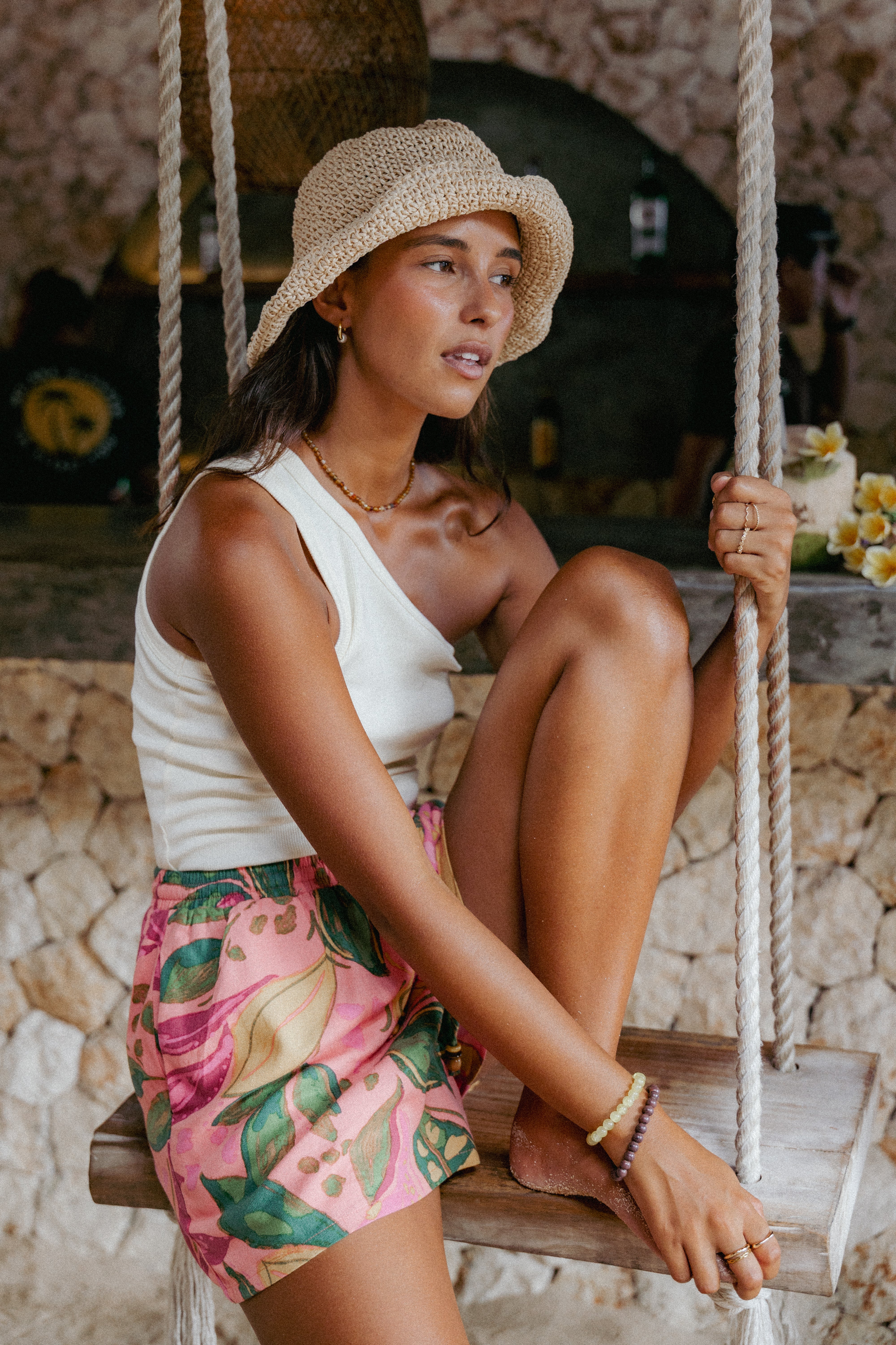  Nysa One Shoulder Top - Cream、mySite、sugarbowlscore