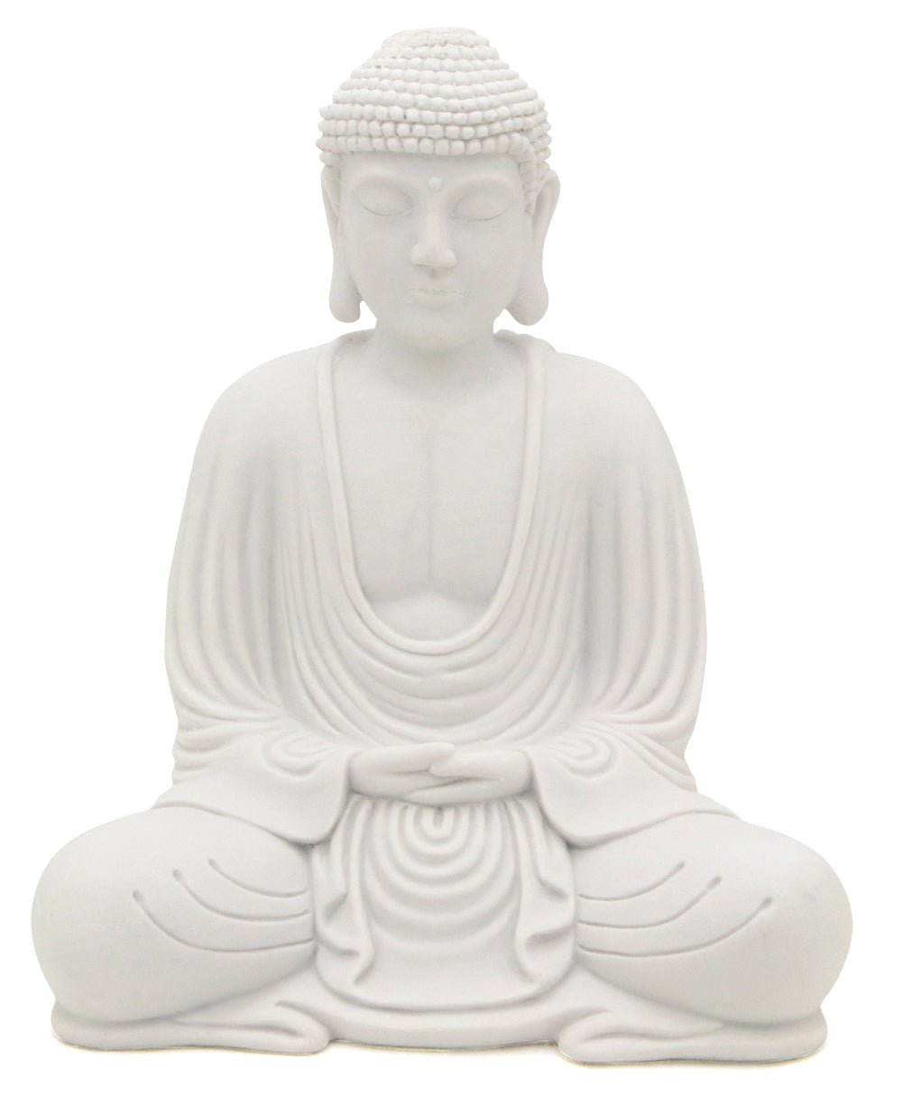 Serene White Buddha Statue, Indoor Outdoor use、mySite、topwebapps