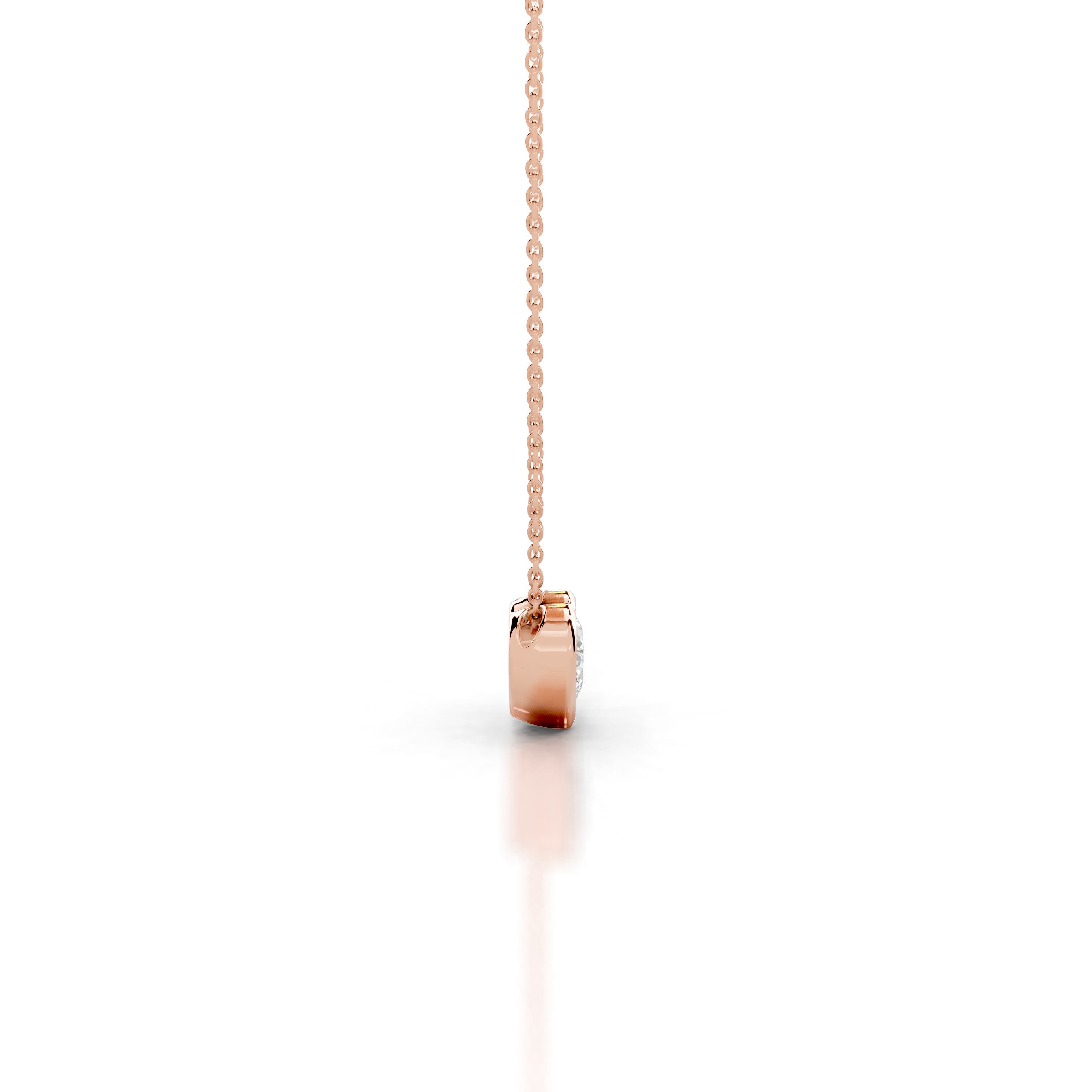 Gianna Lab Grown Diamond Pendant - 14K Rose Gold、mySite、hinf8tx79