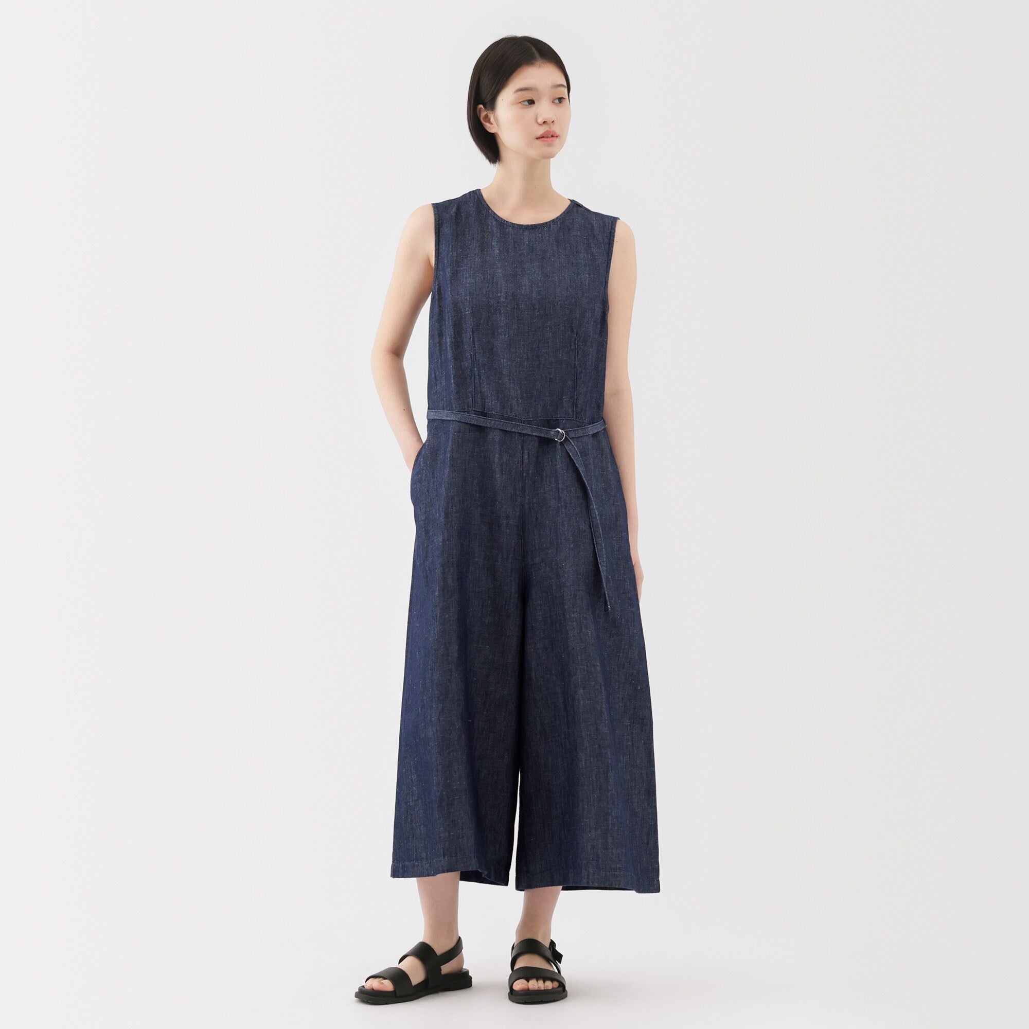  Women's Hemp Blend Denim Jumpsuit、mySite、sugarbowlscore