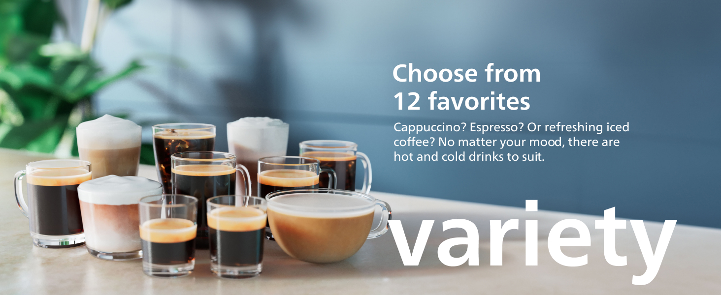 Coffee machine 12 favorites hot cold