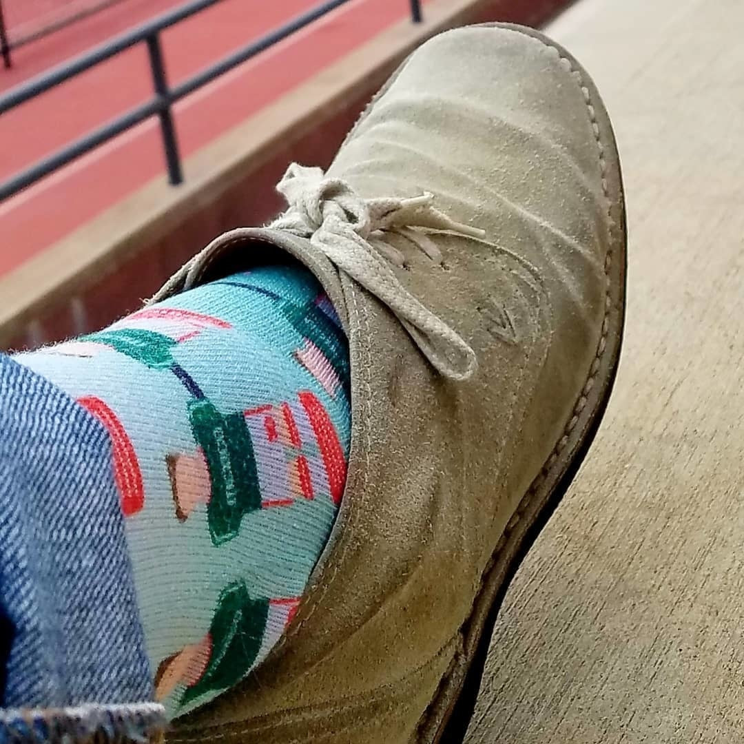 Sockatines Men's Futbolito Lifestyle Sock White/Black/Green、mySite、noshort