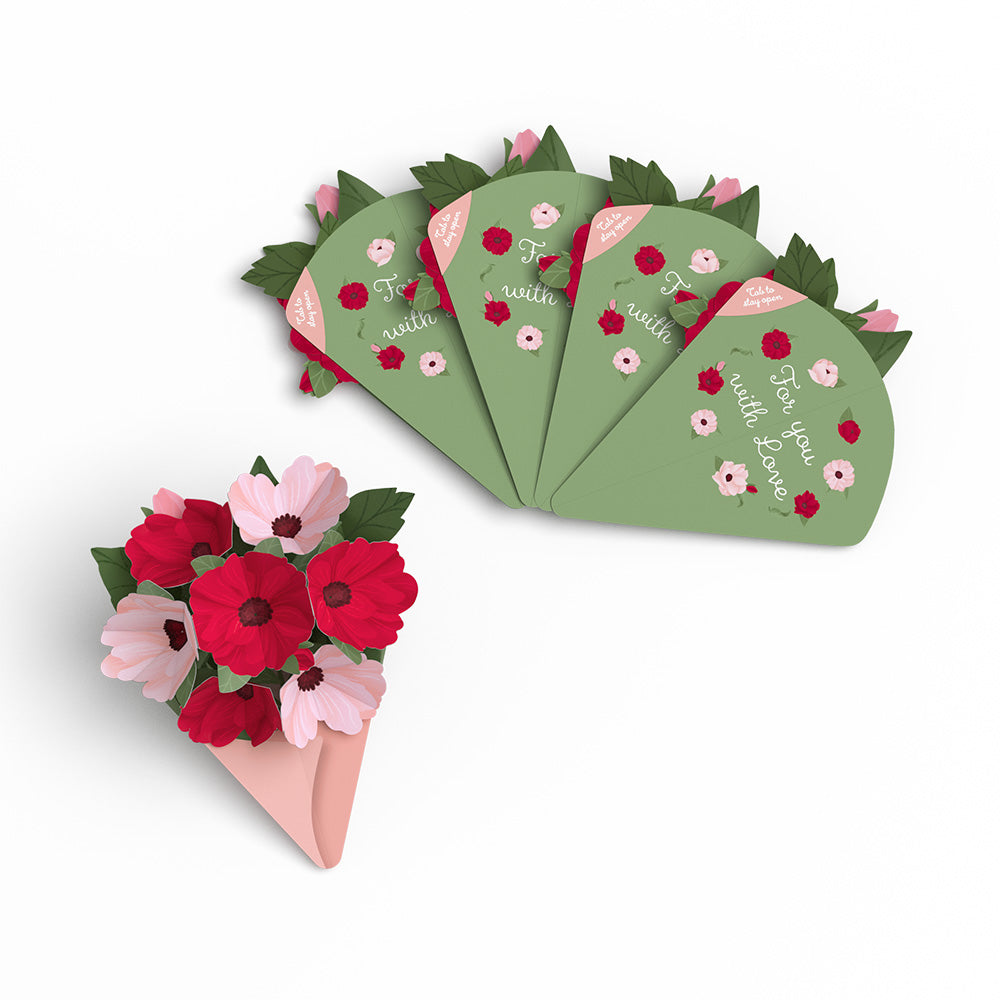 Rosy Ruby Little Blooms (Notecard 5-Pack)、mySite、solidvoid