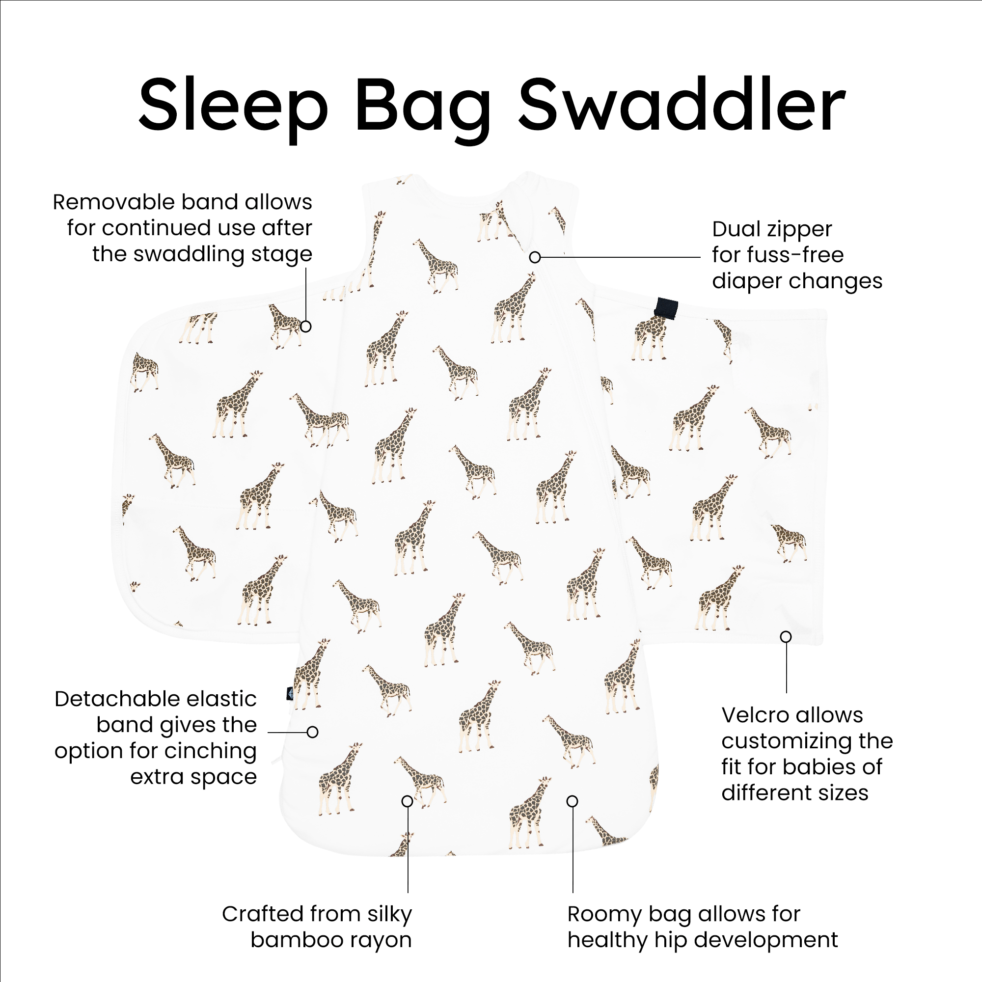  Sleep Bag Swaddler in Giraffe 1.0、mySite、layawaytickets